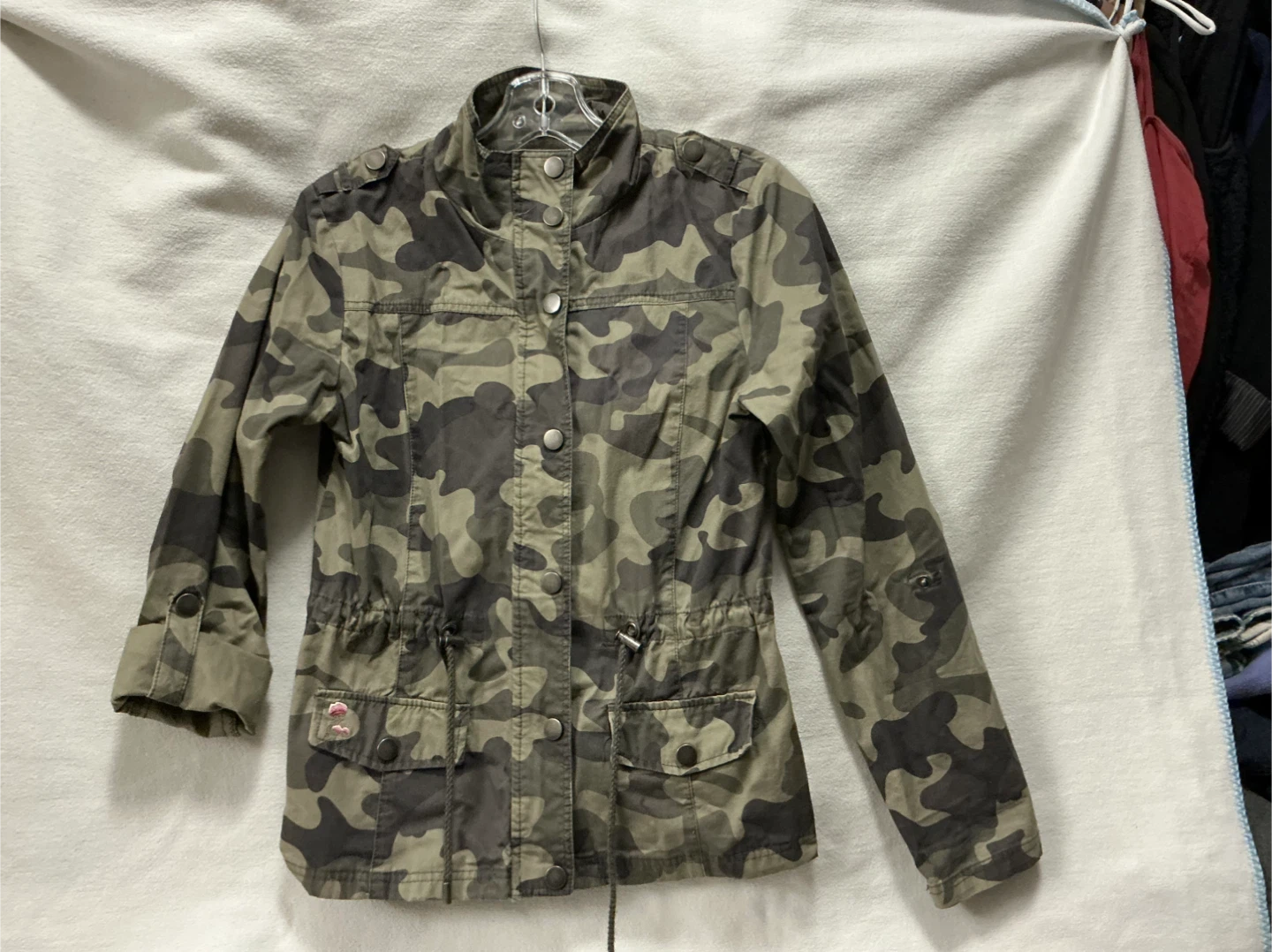 Ashley Camouflage utility jacket,pink flower - photo 2