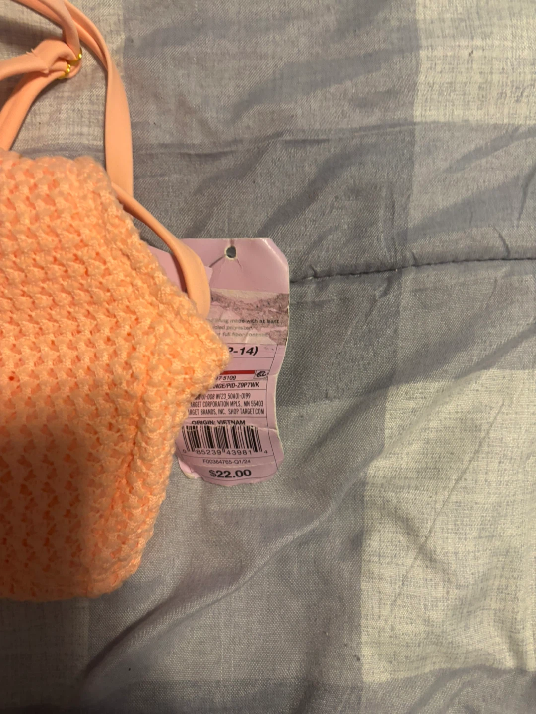 Wild Fable Women's Coral Textured Bikini Top - photo 2