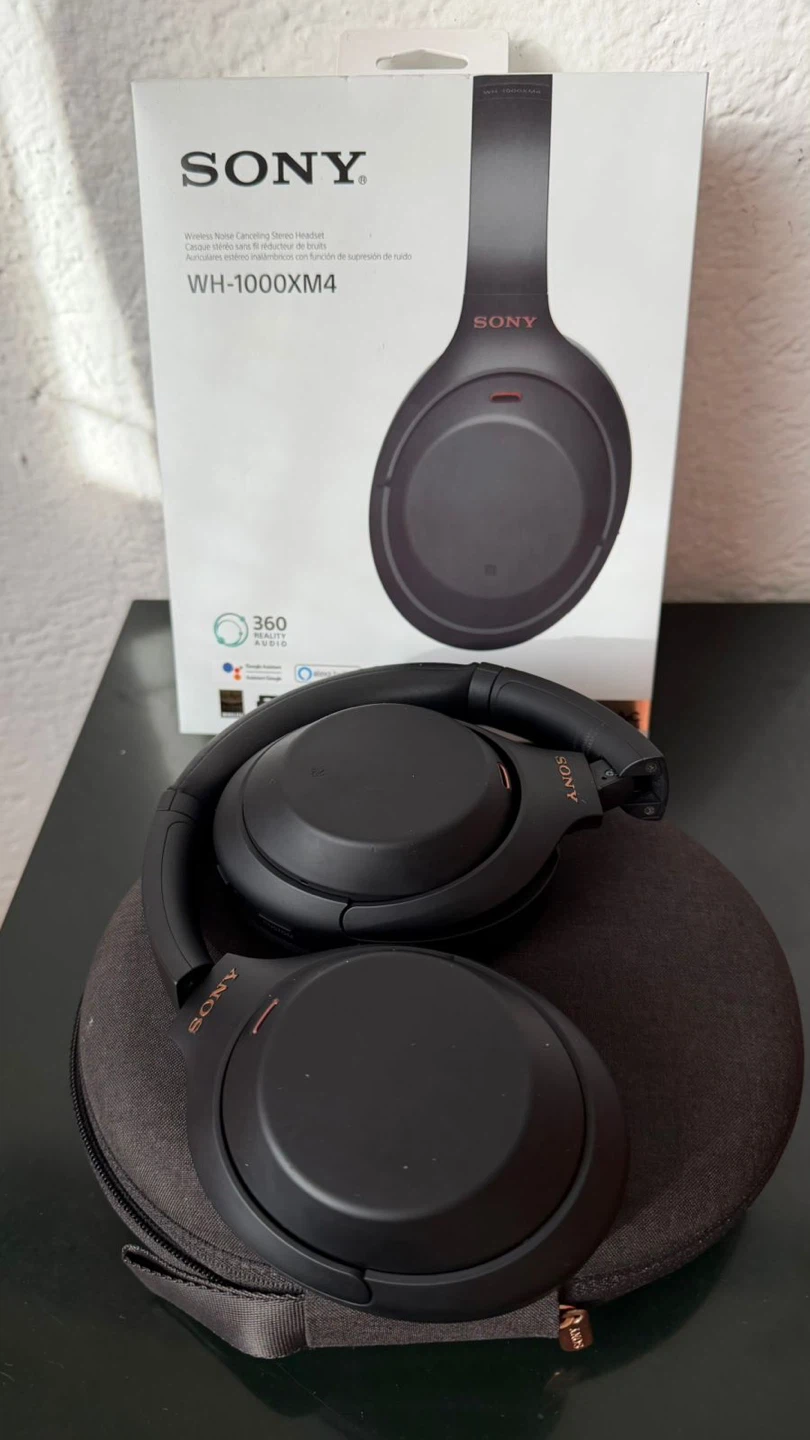 Sony WH-1000XM4 Wireless Noise Cancelling Headphones - Black - photo 3