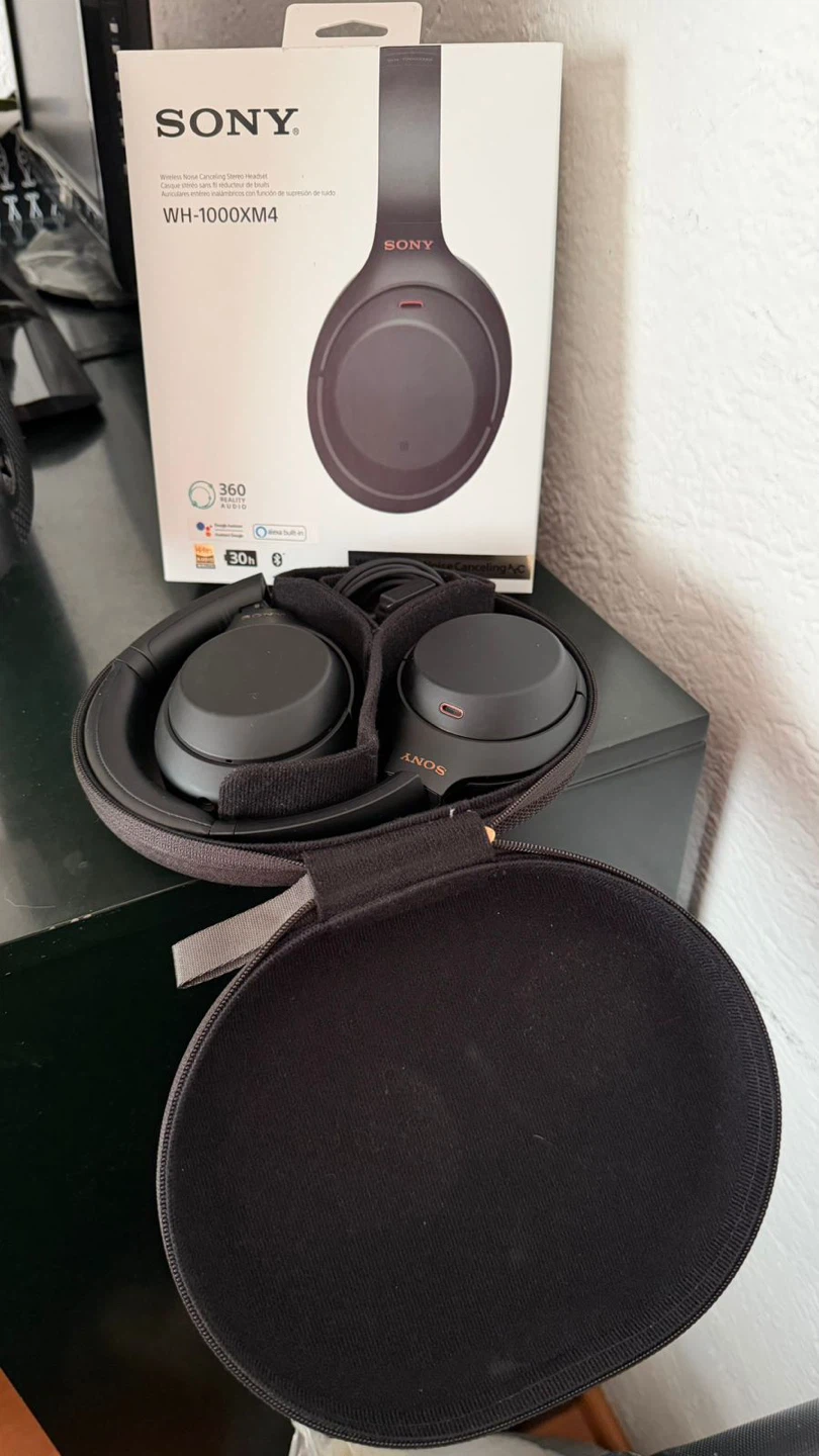Sony WH-1000XM4 Wireless Noise Cancelling Headphones - Black - photo 4