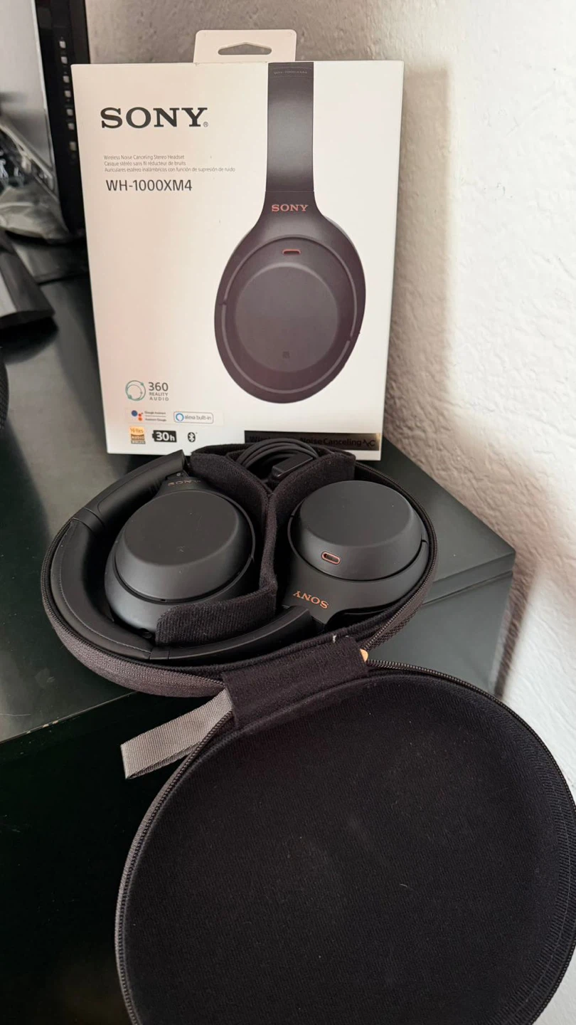 Sony WH-1000XM4 Wireless Noise Cancelling Headphones - Black - photo 2