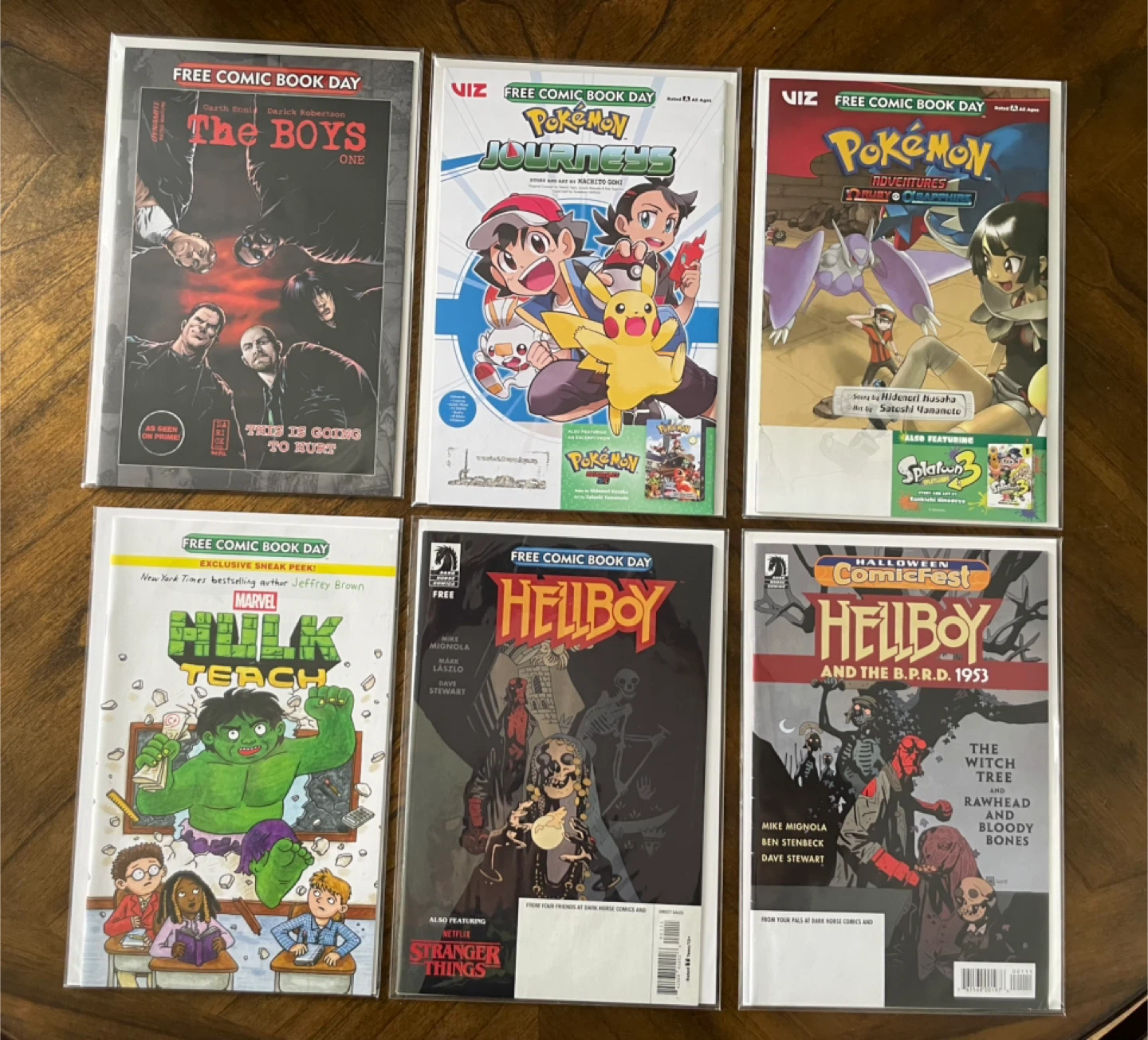 Free Comic Book Day Comics - The Boys, Pokemon, Hulk, Hellboy