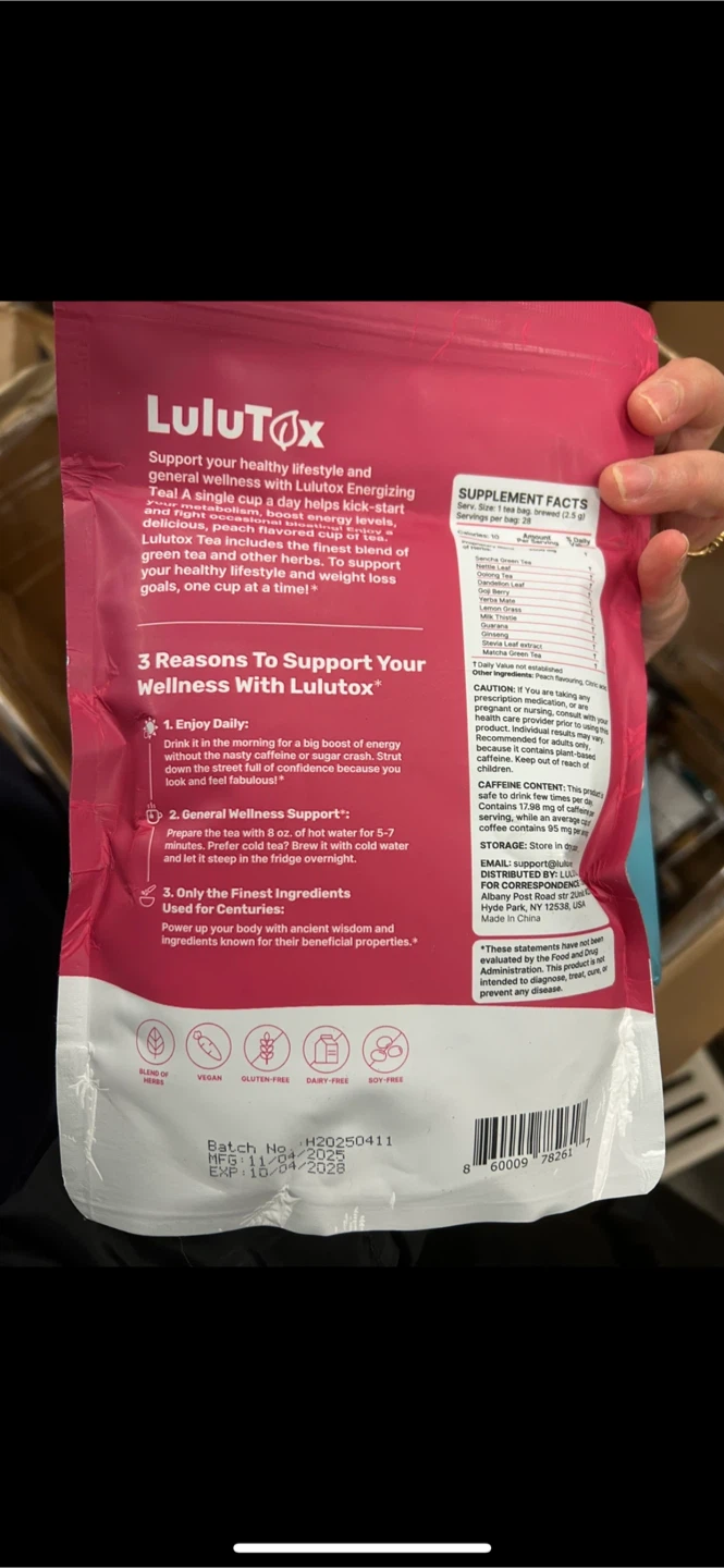LuluTox Detox Energizing Tea - Peach Flavor - photo 2