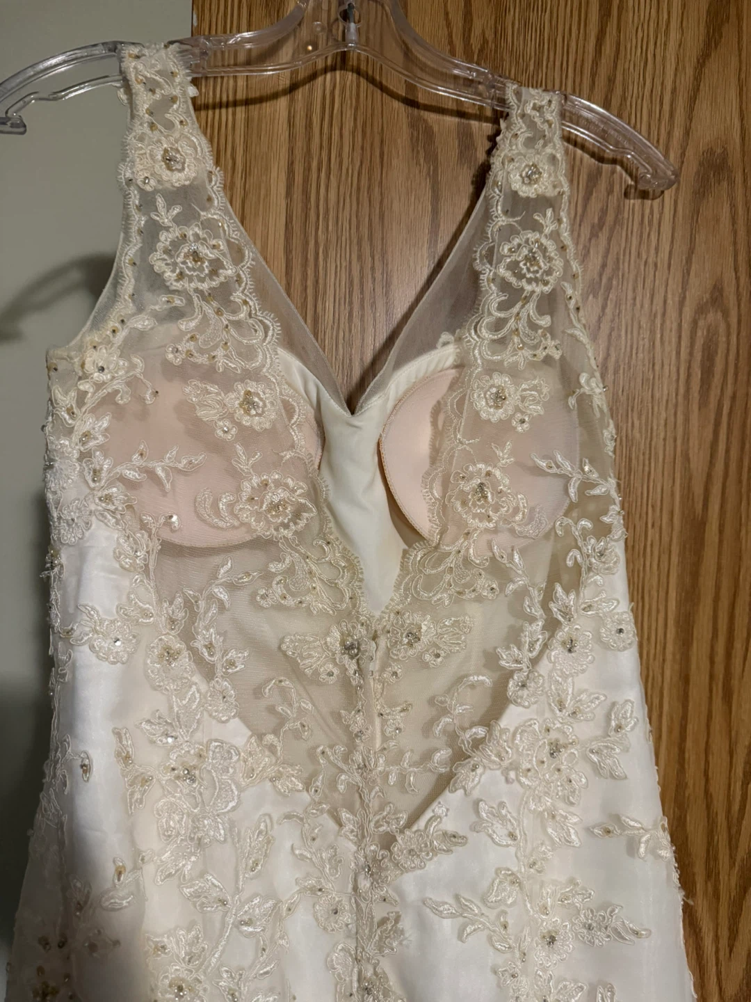White Lace Wedding Dress - photo 3