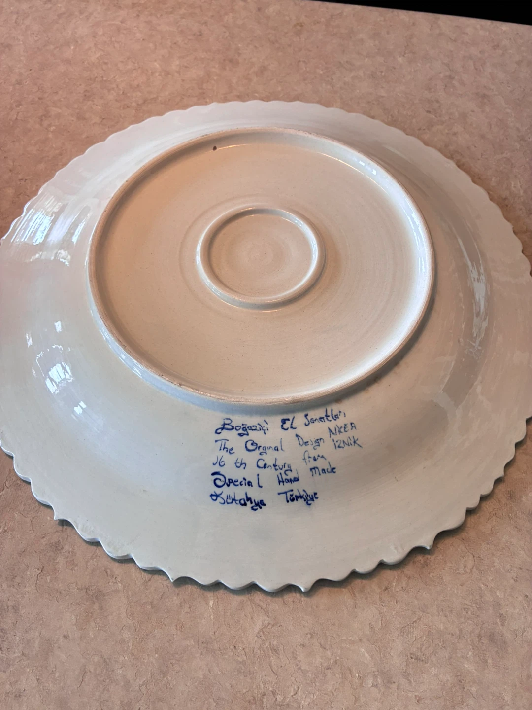 Boğaziçi El Sanatları Iznik Decorative Plate - photo 3