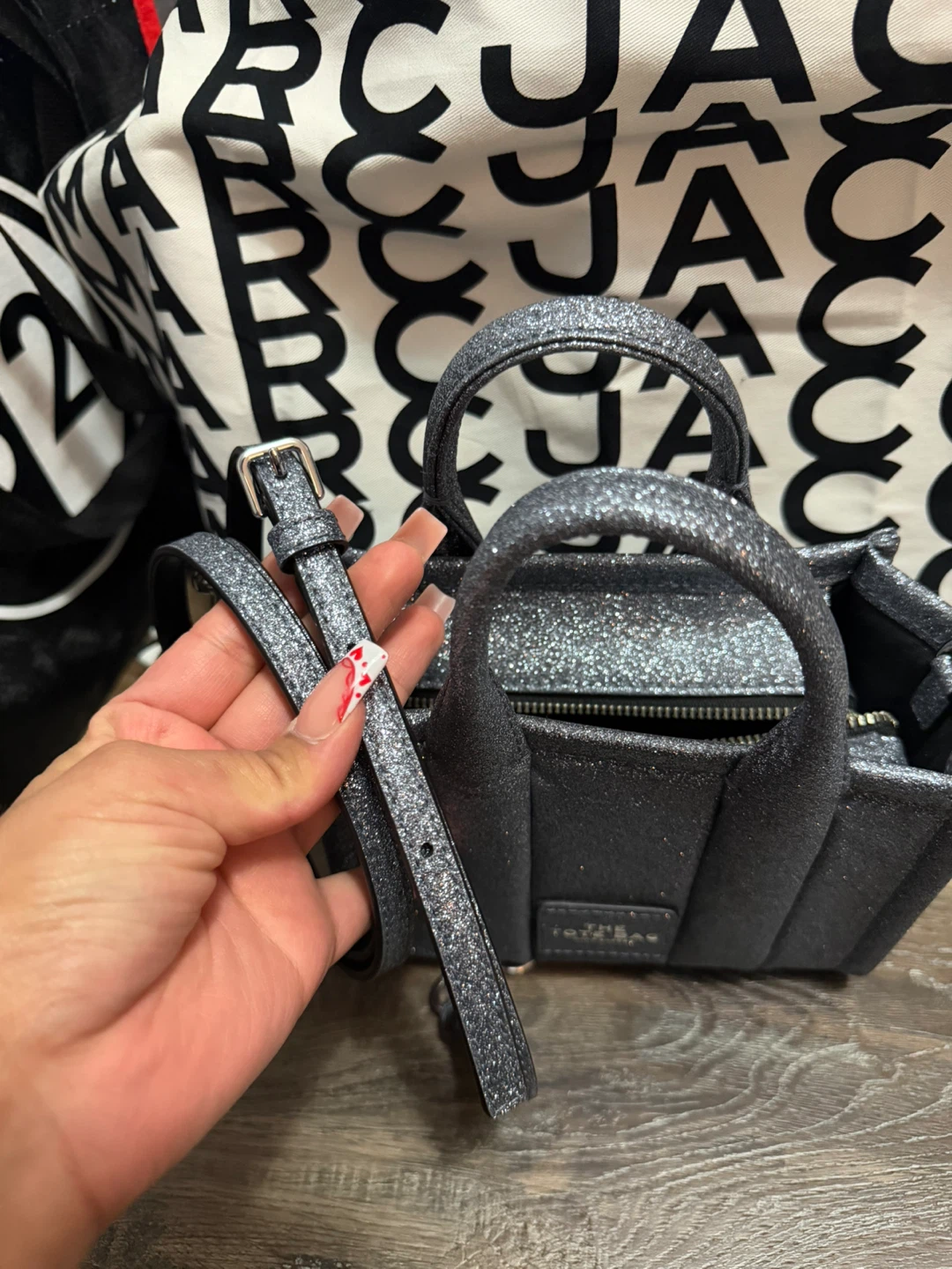 Marc Jacobs The Tote Bag Glitter Small - photo 4