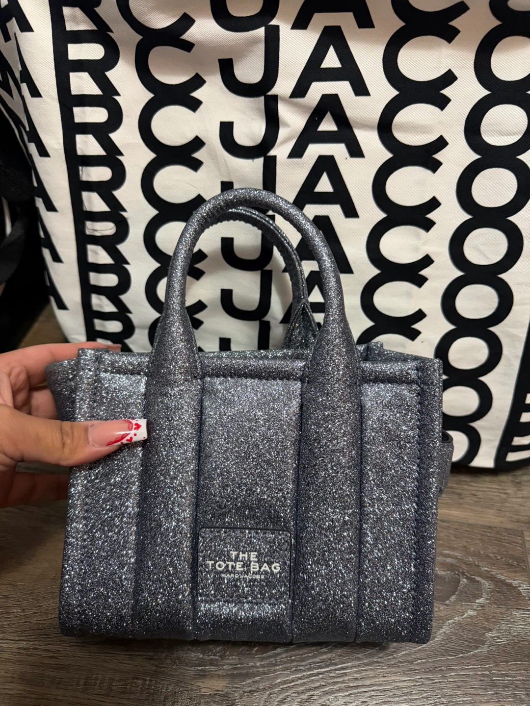 Marc Jacobs The Tote Bag Glitter Small