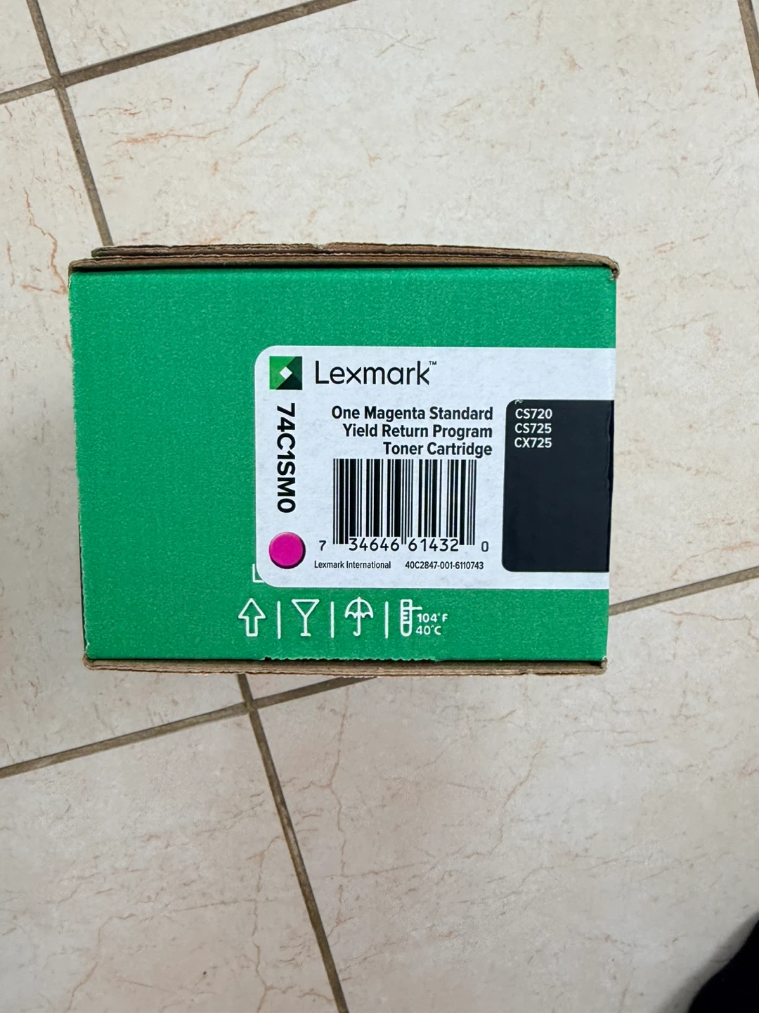 Lexmark 74C1SM0 Magenta Standard Toner Cartridge