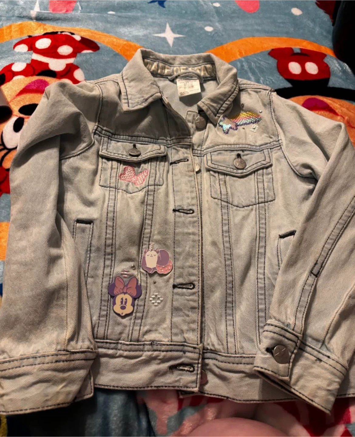 Girls Disney Minnie Mouse Denim Jacket - photo 2