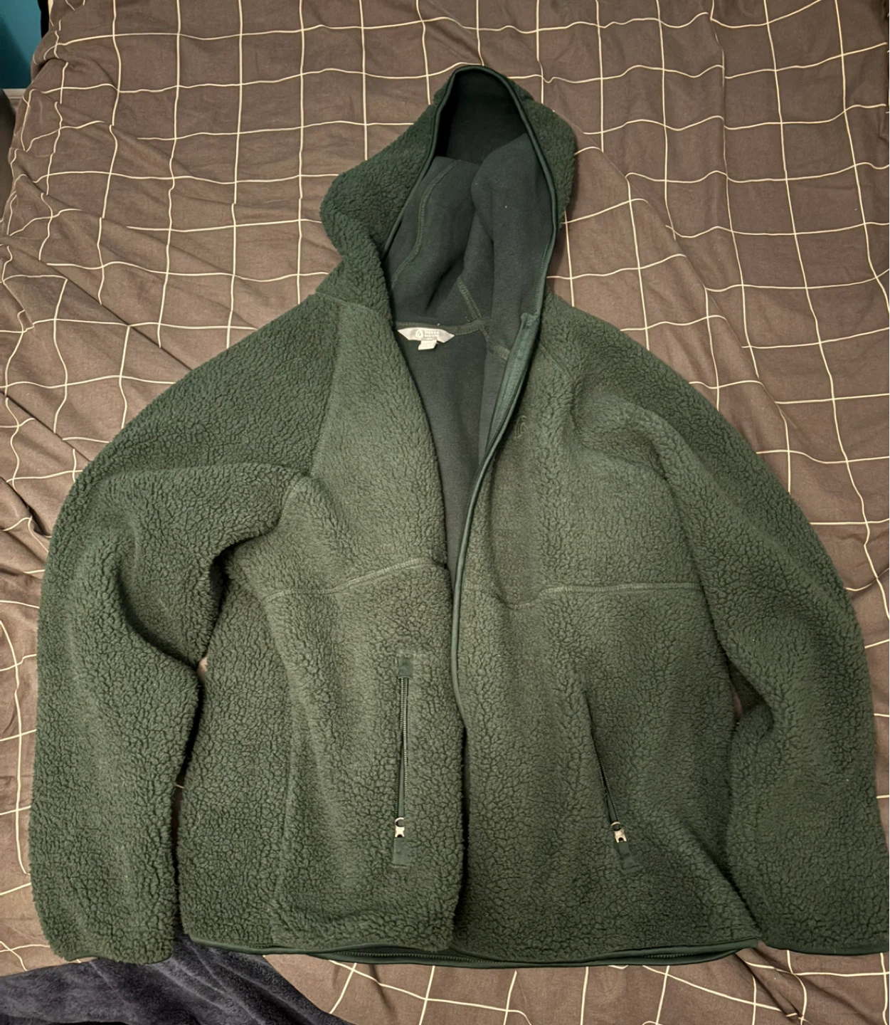 Green Sherpa Full Zip Jacket - Size XL - photo 2