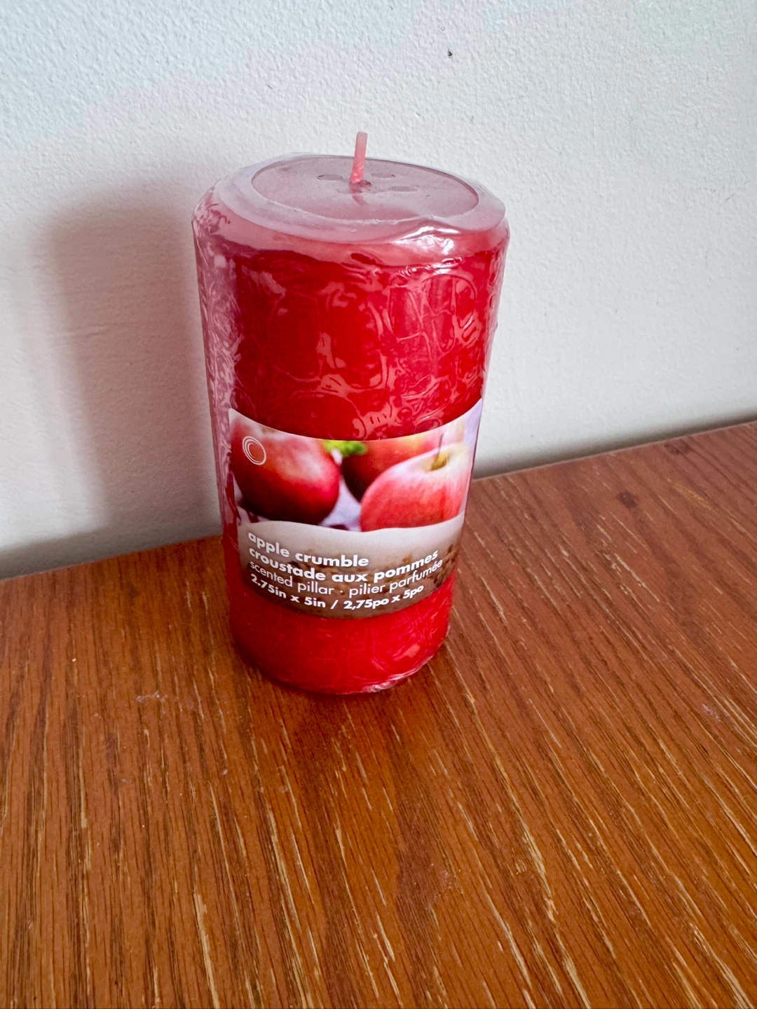 Apple Crumble Scented Pillar Candle