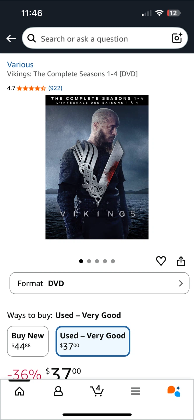 Vikings: The Complete Seasons 1-4 DVD Set - photo 2