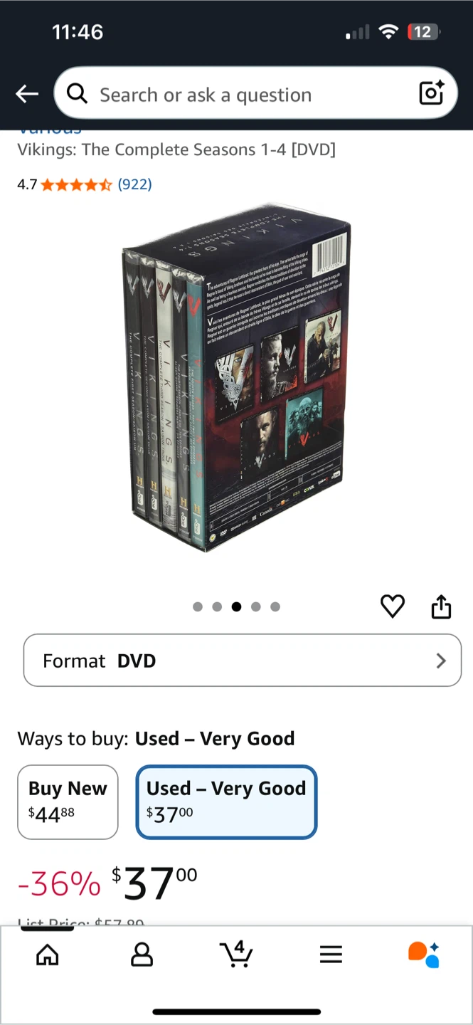 Vikings: The Complete Seasons 1-4 DVD Set - photo 3