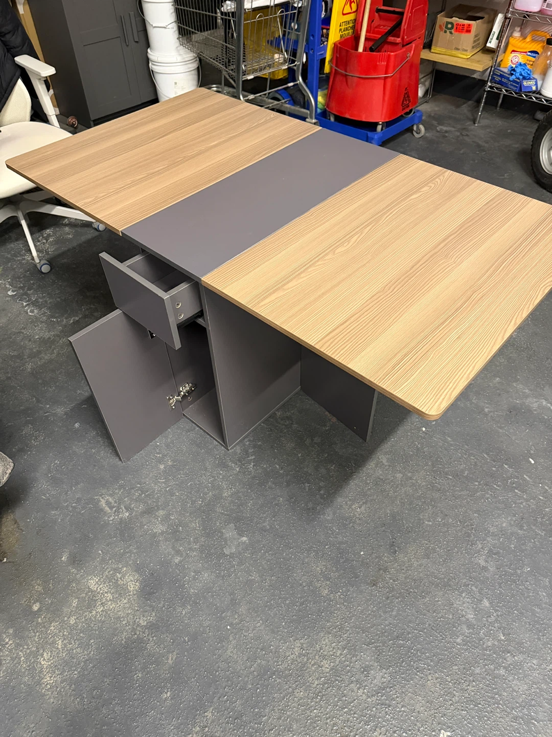 Extendable Dining Table with Storage - photo 3