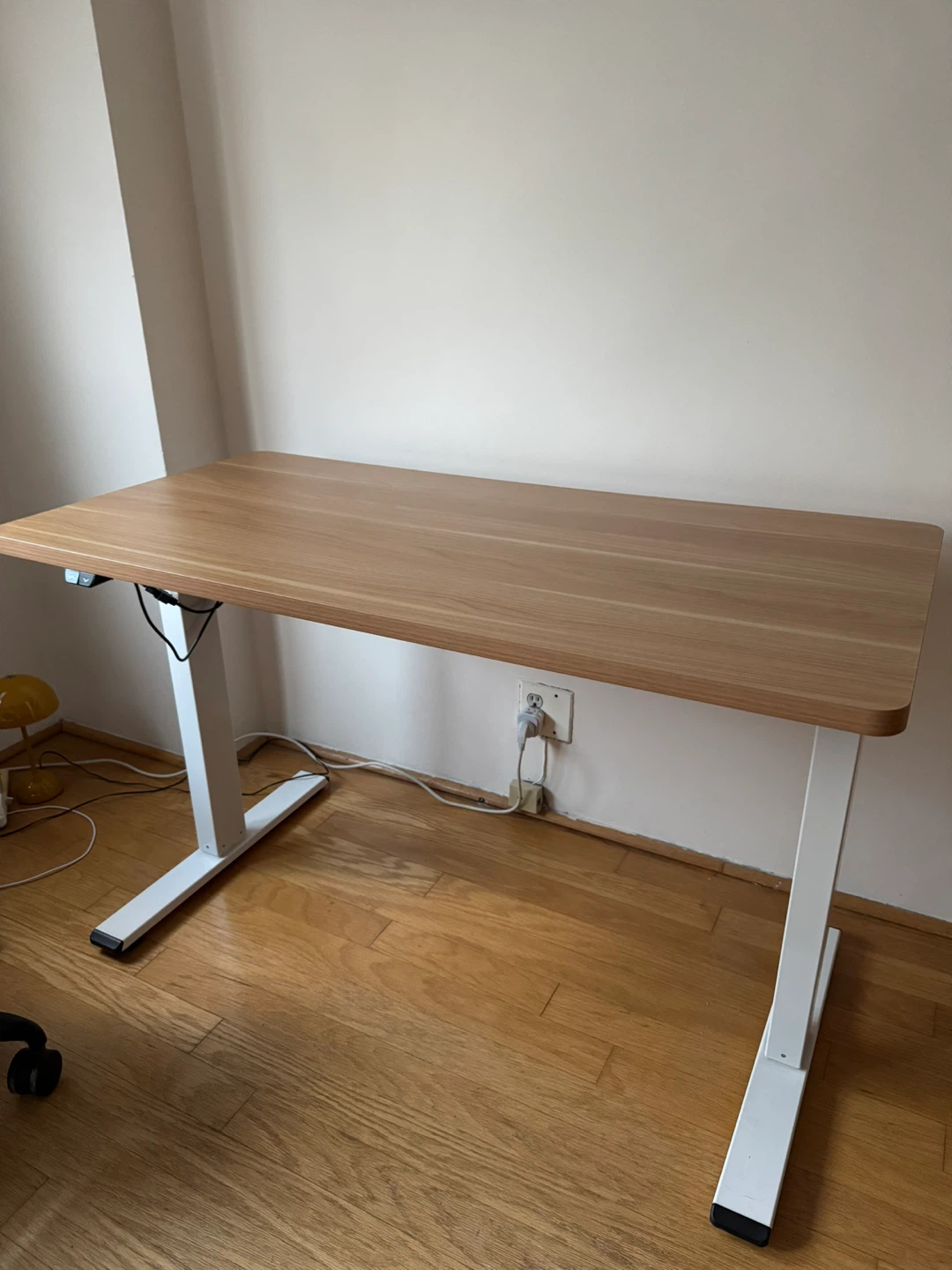 FlexiSpot Standing Desk - Light Wood Finish