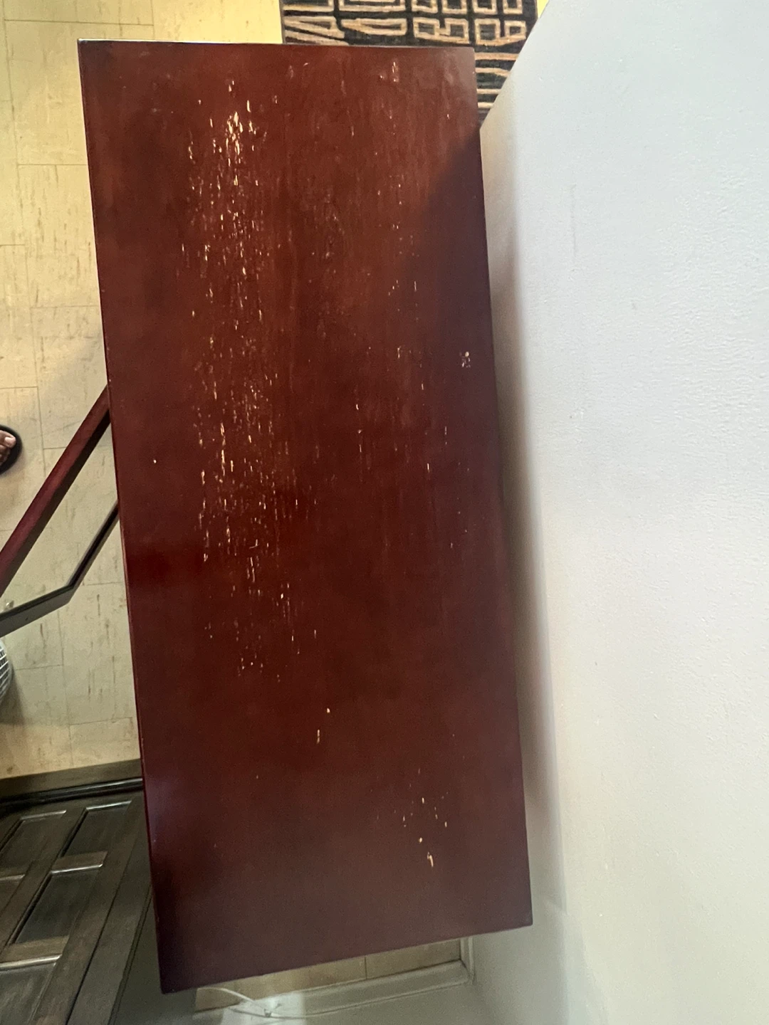Wooden Media Console with Glass Door - photo 3