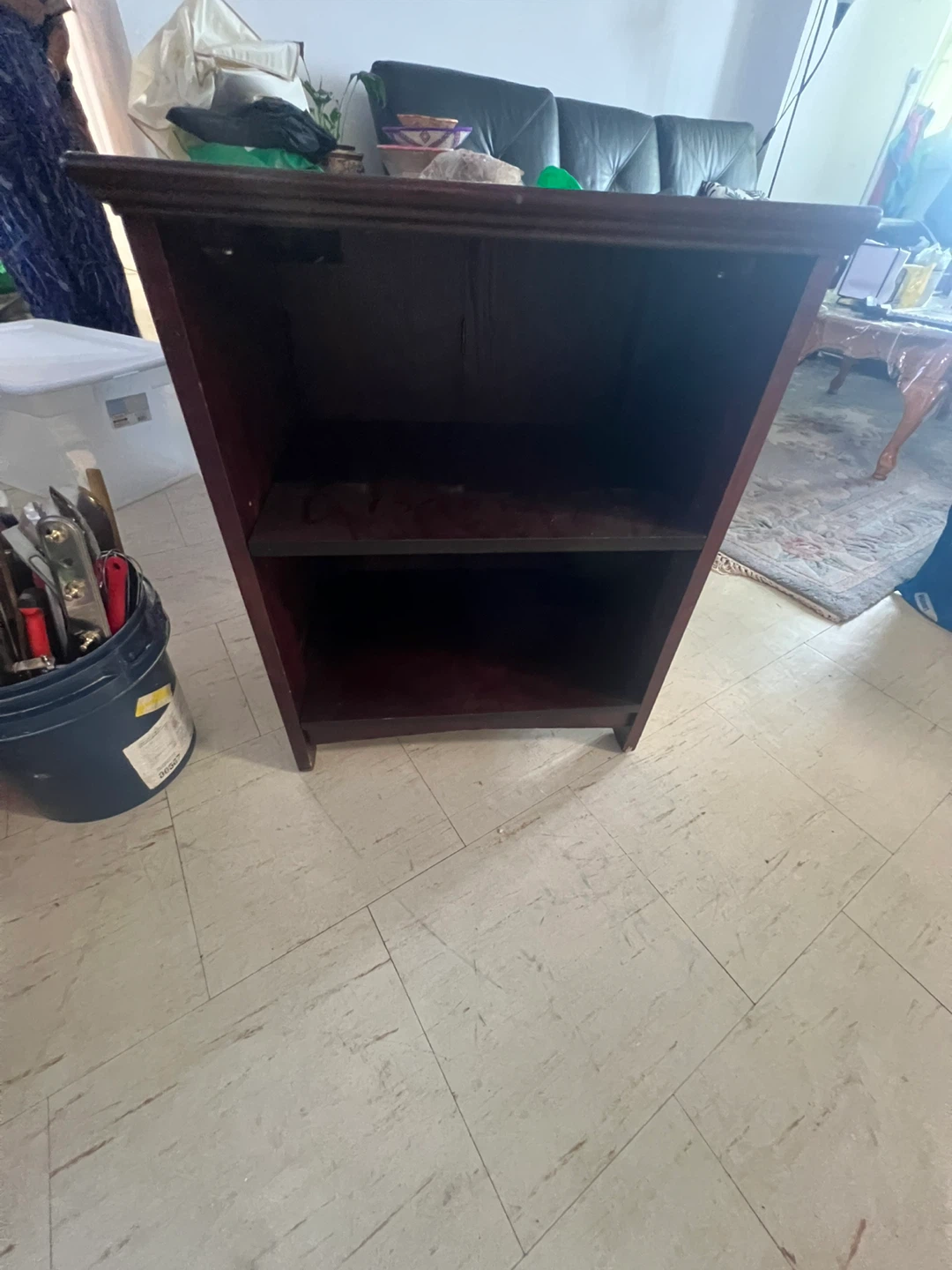 Wooden Media Console with Glass Door - photo 5
