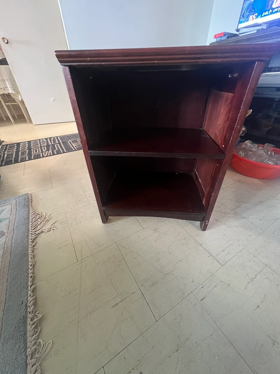 Wooden Media Console with Glass Door - photo 4