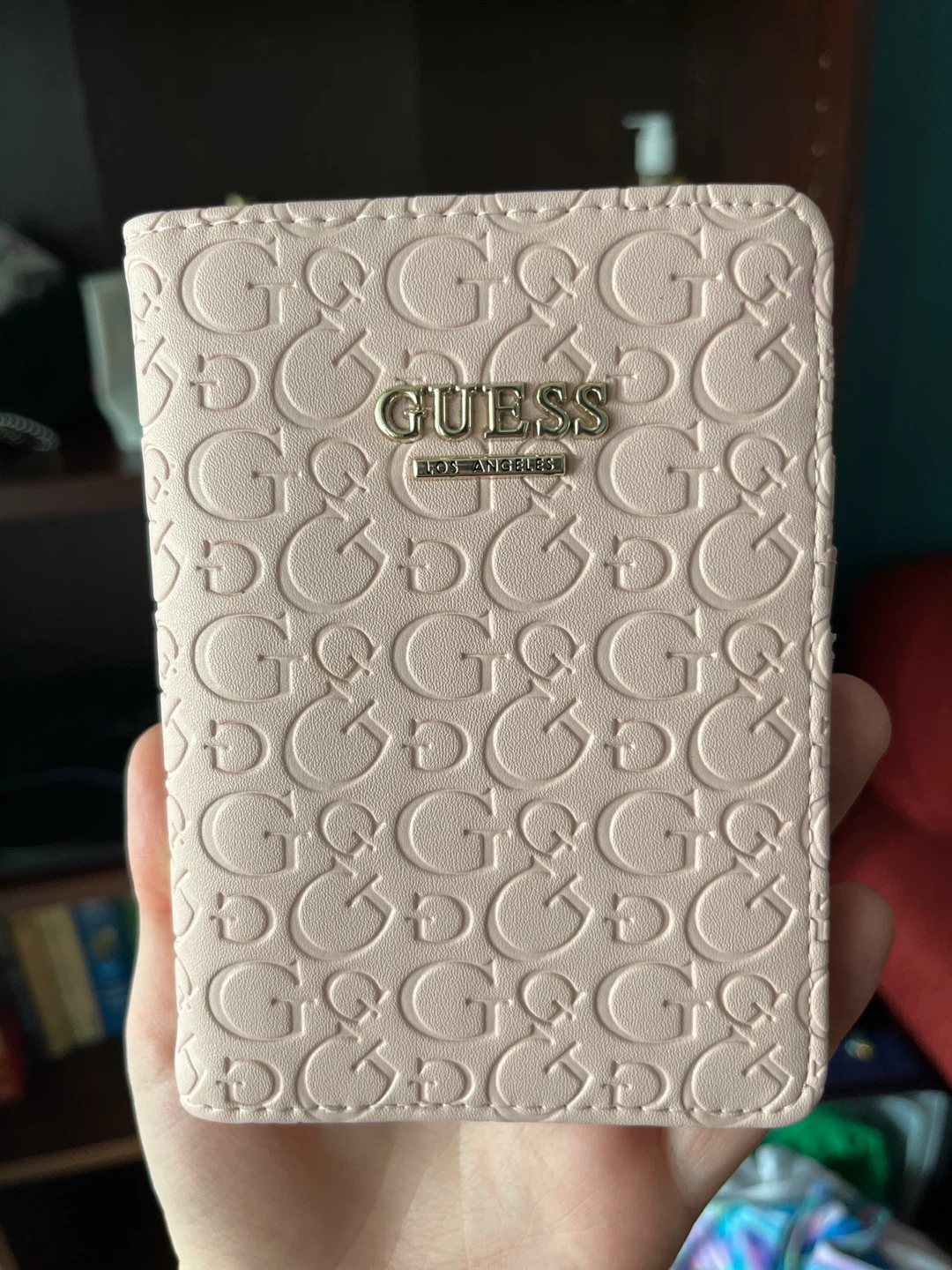 Original Guess Pink GG Embossed Wallet