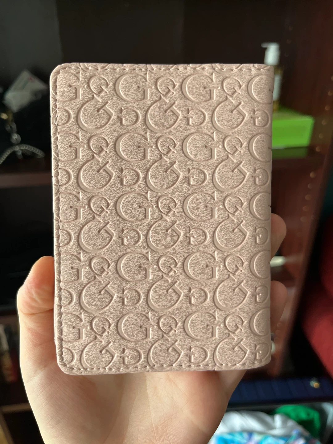 Original Guess Pink GG Embossed Wallet - photo 3