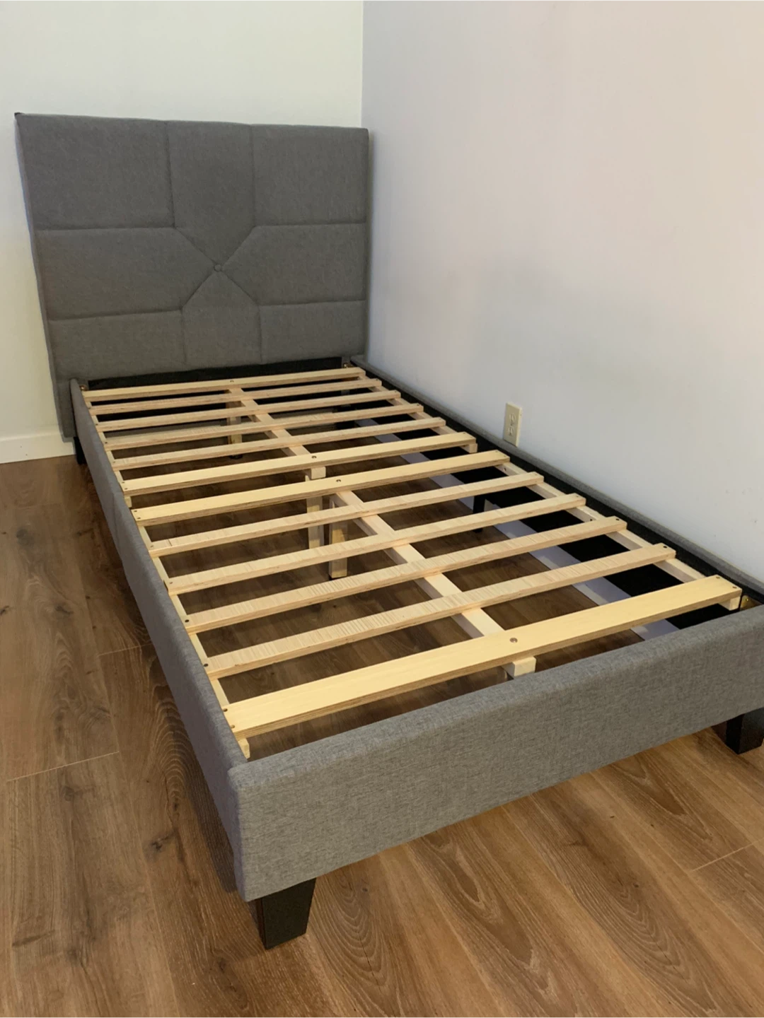 Twin Bed Frame with Mattress