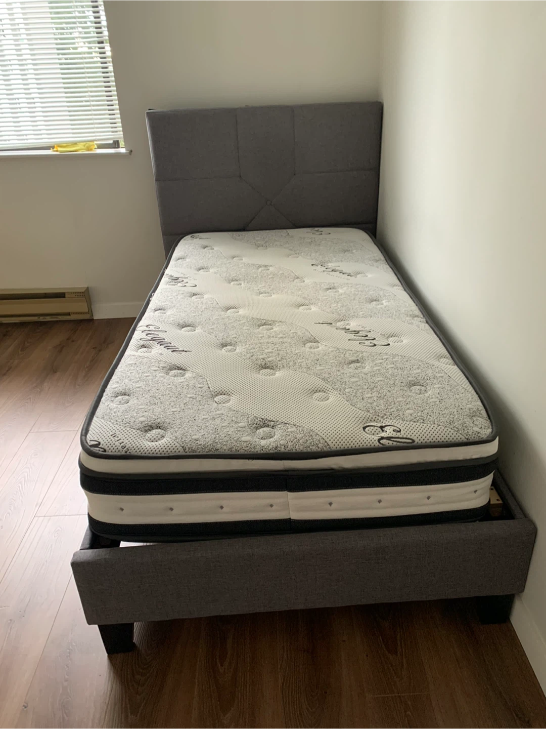 Twin Bed Frame with Mattress - photo 2