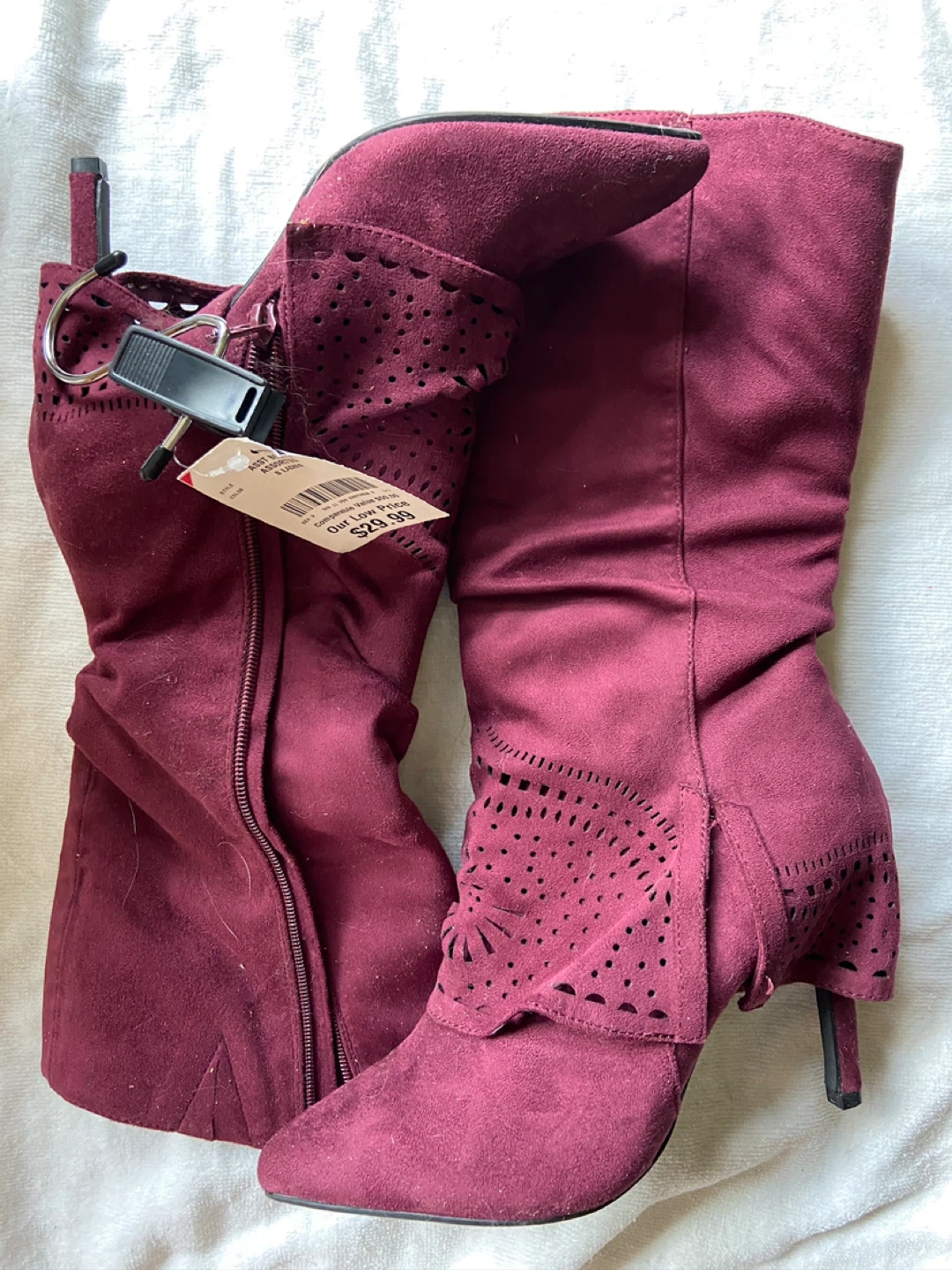 Women's Burgundy "Asst Boots" Size 7.5