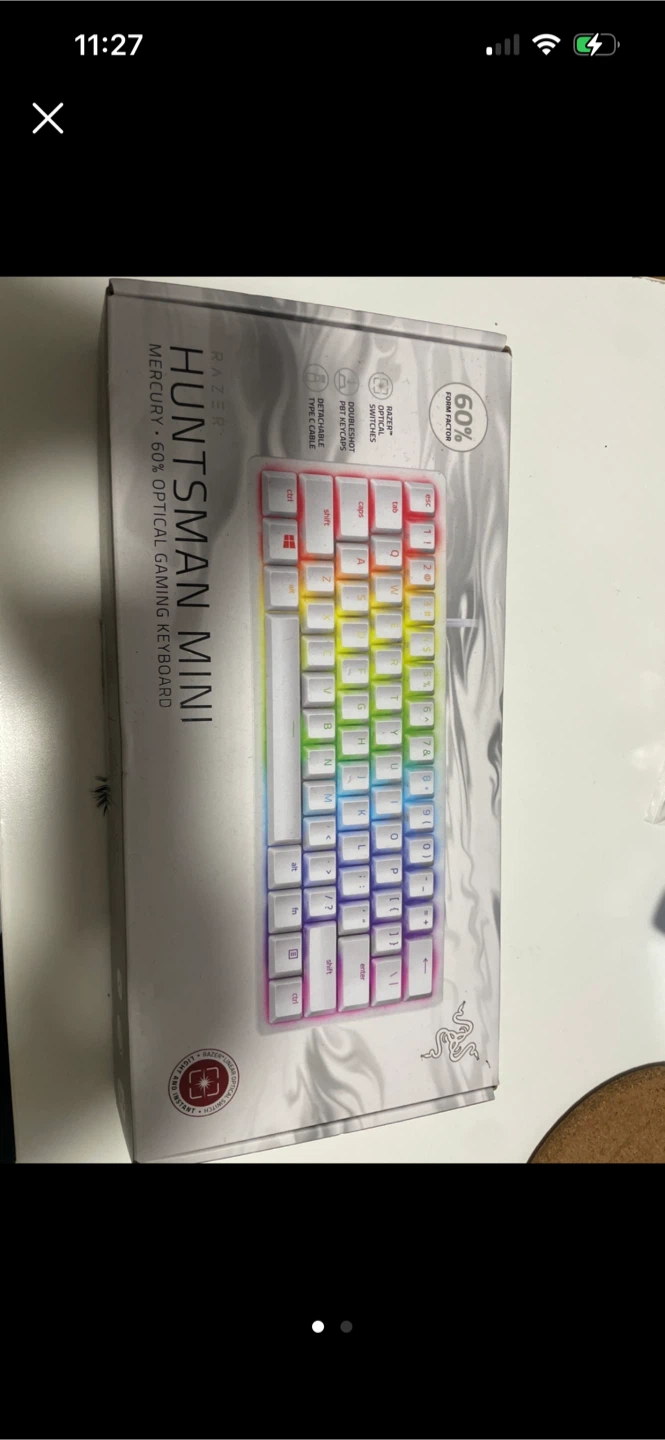 Razer Huntsman Mini Mercury 60% Optical Gaming Keyboard