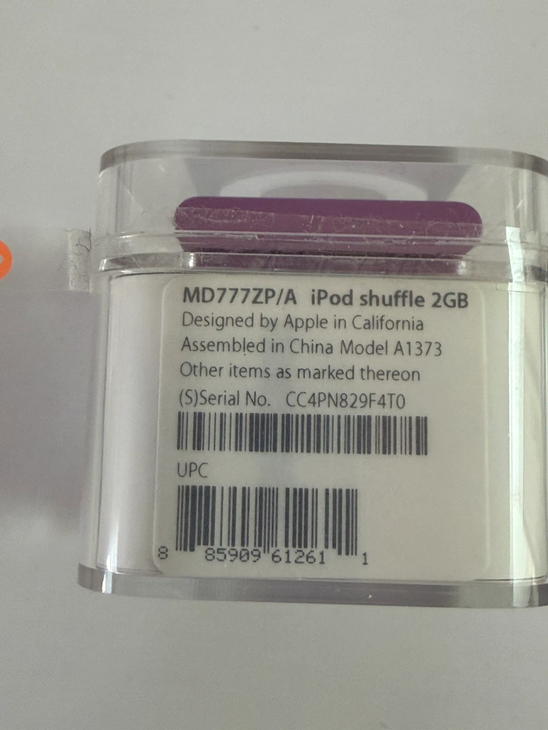 Apple iPod Shuffle 2GB - Purple