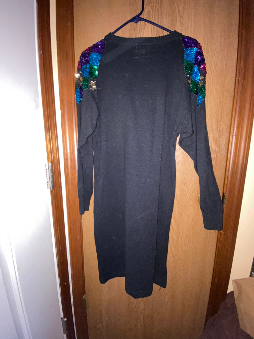 Sarah Morgan Black Sequin Sweater Dress - photo 3