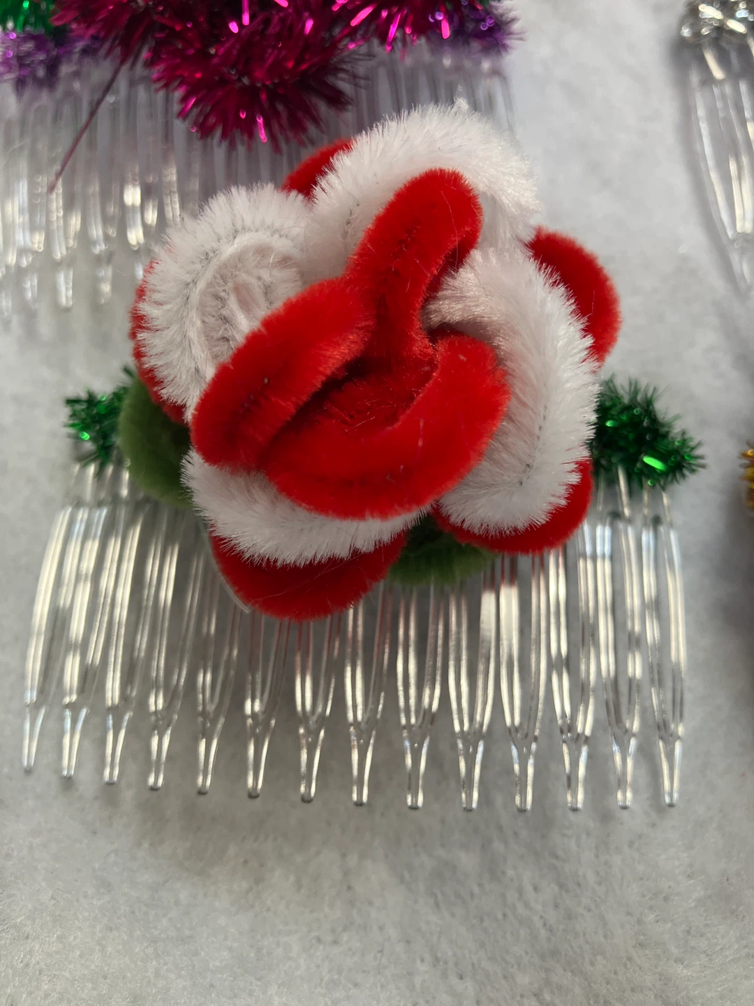 Handmade Floral Hair Combs - photo 2