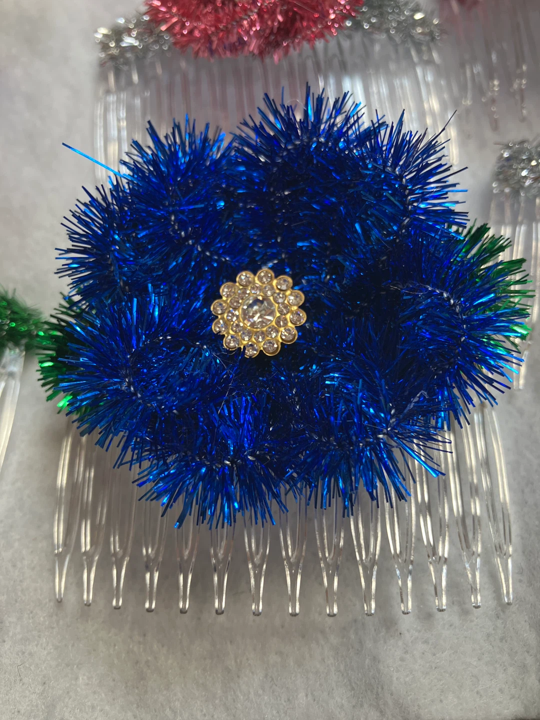 Handmade Floral Hair Combs - photo 3