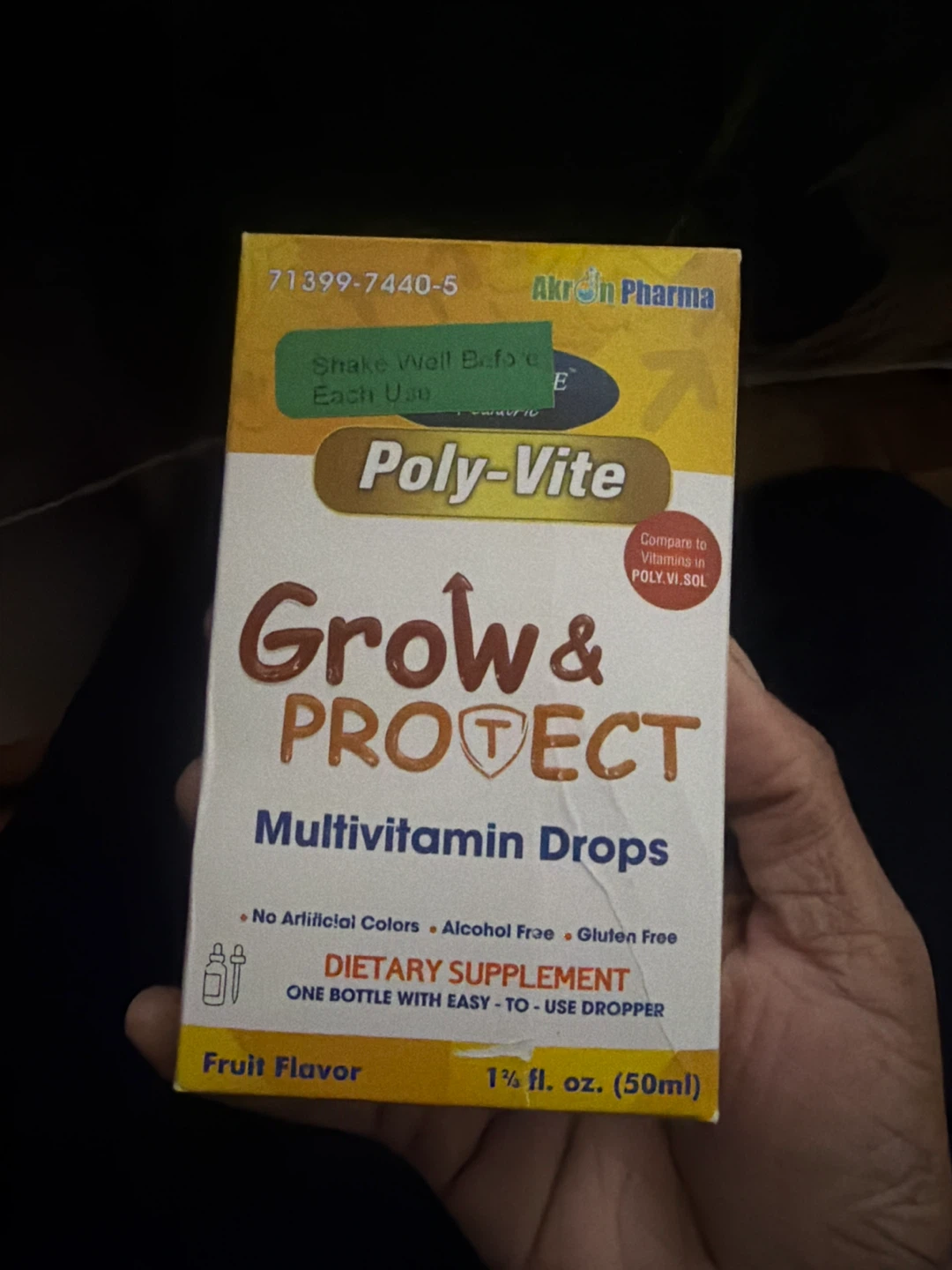 Poly-Vite Halal Multivitamin Drops - Fruit Flavor (50ml)