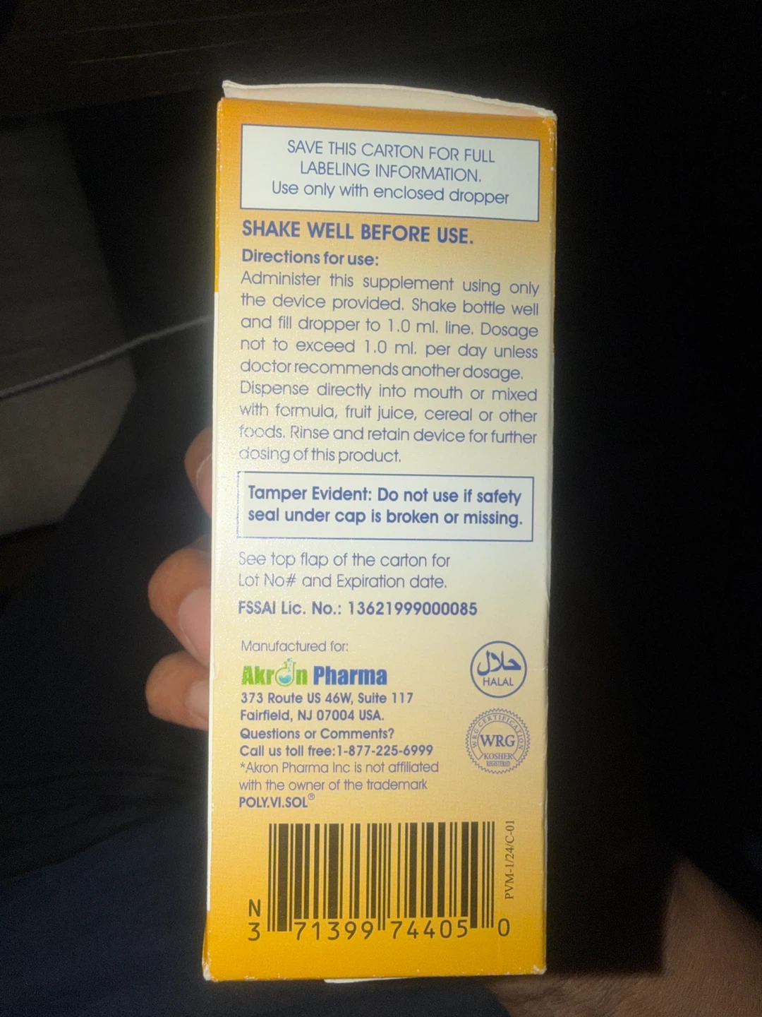 Poly-Vite Halal Multivitamin Drops - Fruit Flavor (50ml) - photo 4
