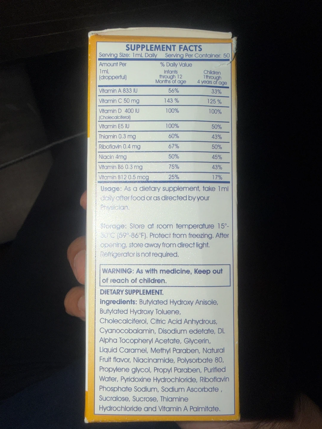 Poly-Vite Halal Multivitamin Drops - Fruit Flavor (50ml) - photo 3