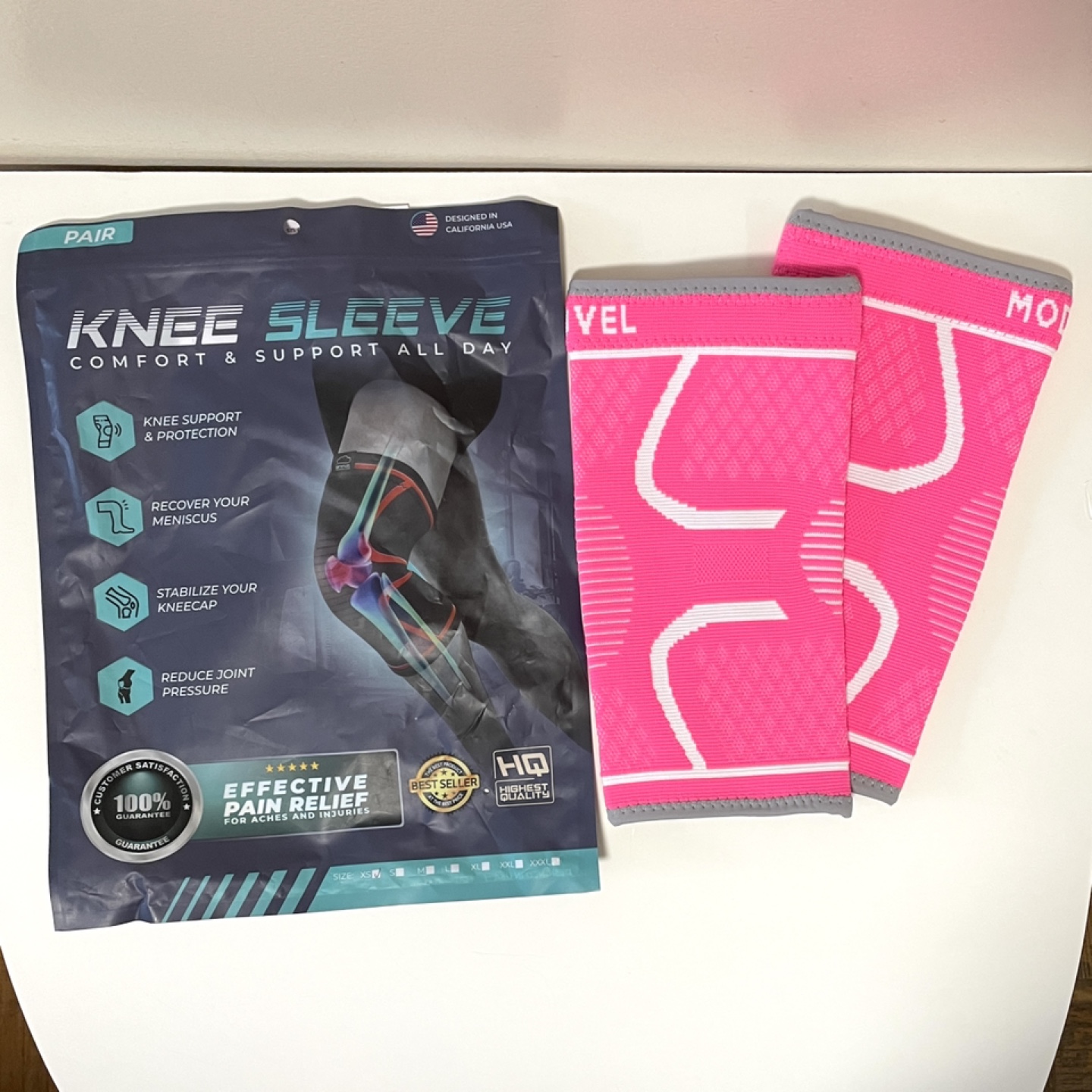 Modvel Compression Knee Sleeves Sz XS