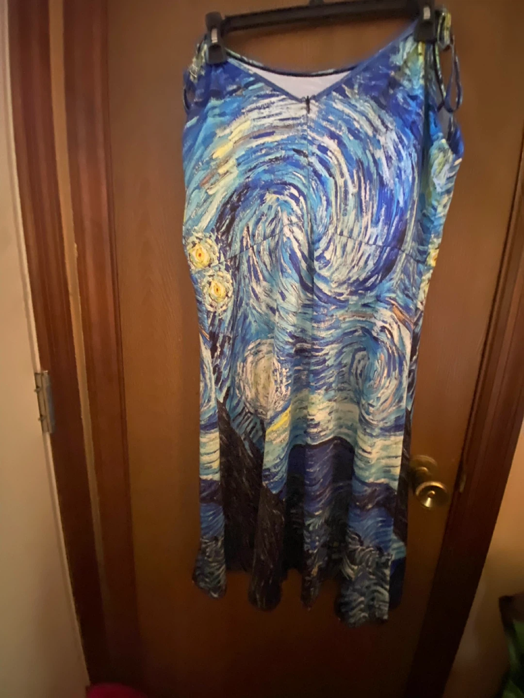 Women's 2XL Starry Night Print Dress