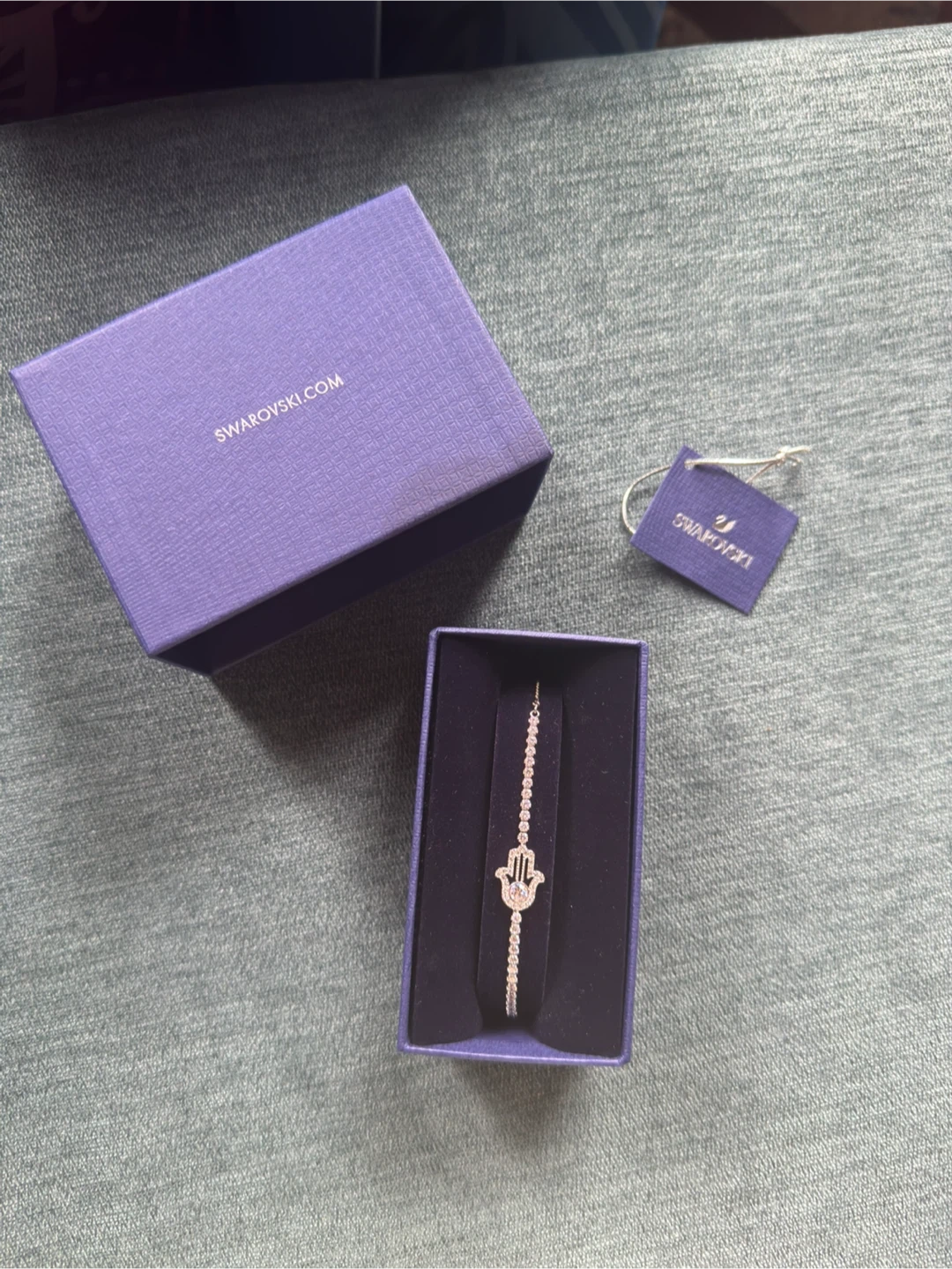 Swarovski Hamsa Hand Bracelet with Crystals - photo 2