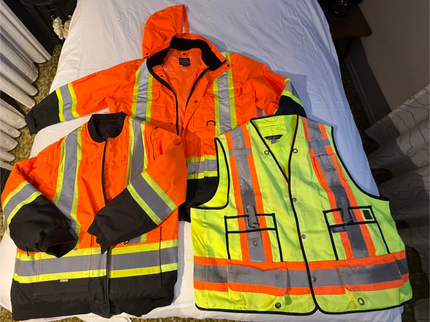 High-Visibility Workwear Set - Orange Jacket & Vest