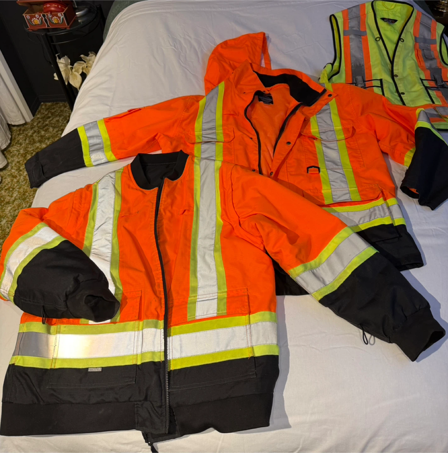 High-Visibility Workwear Set - Orange Jacket & Vest - photo 3
