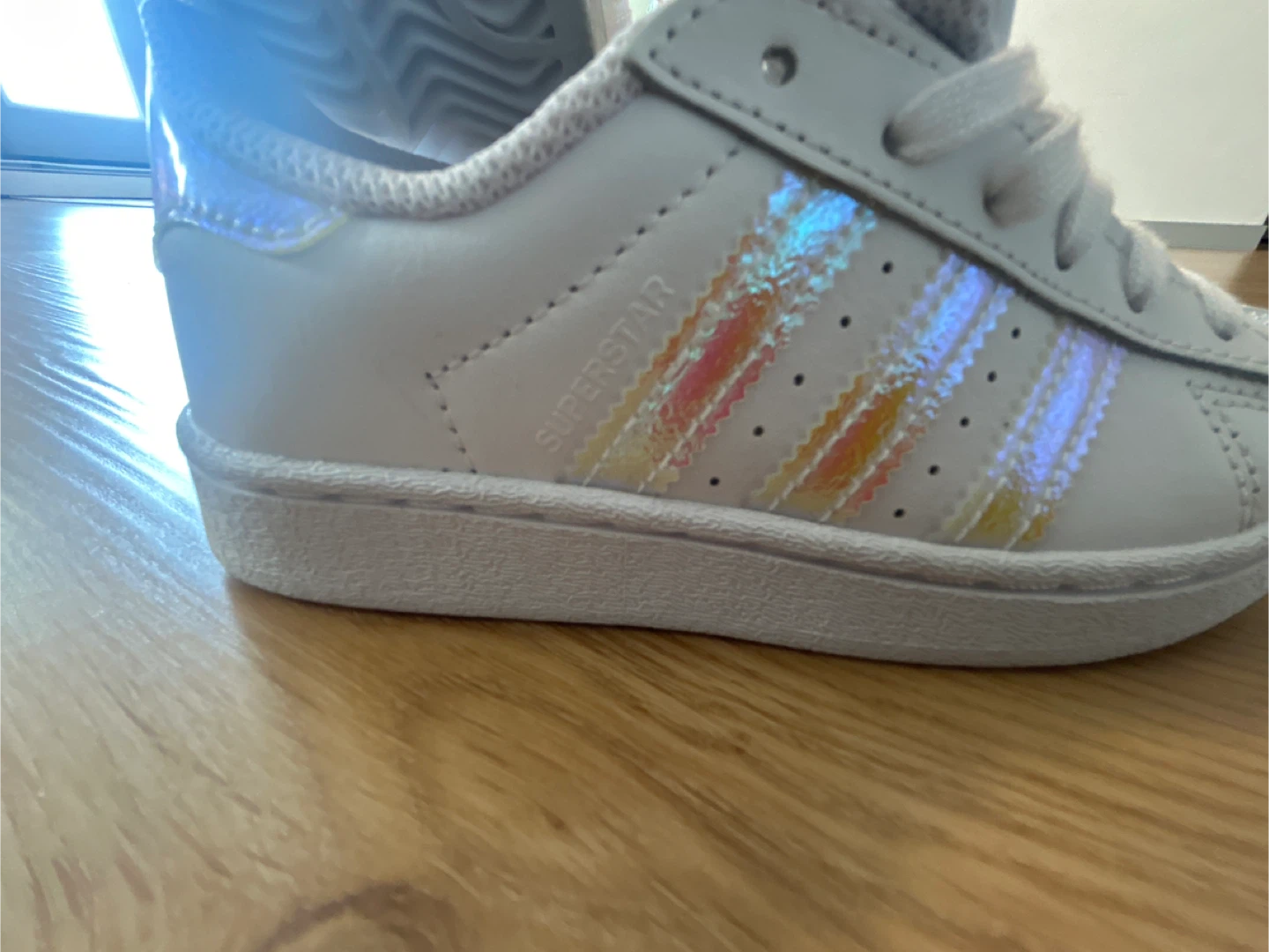 Adidas Superstar Toddler Shoes White Iridescent - photo 2