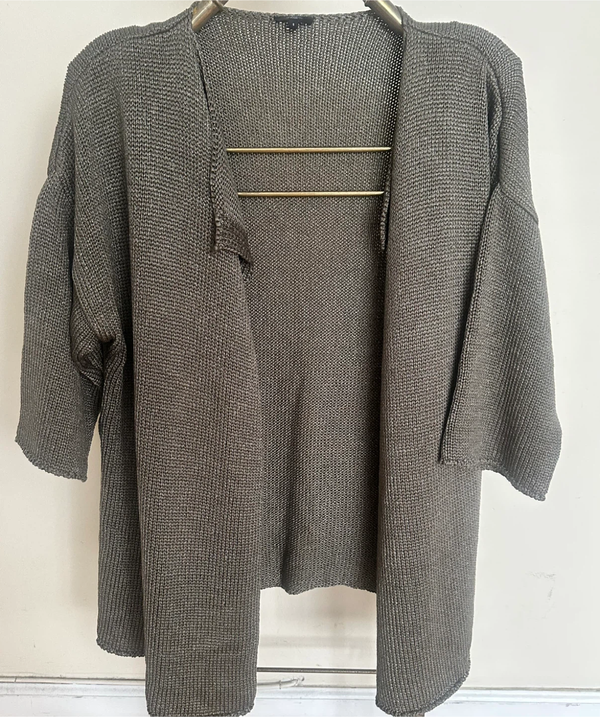 Cardigan, Women's Olive Green Knit Cardigan