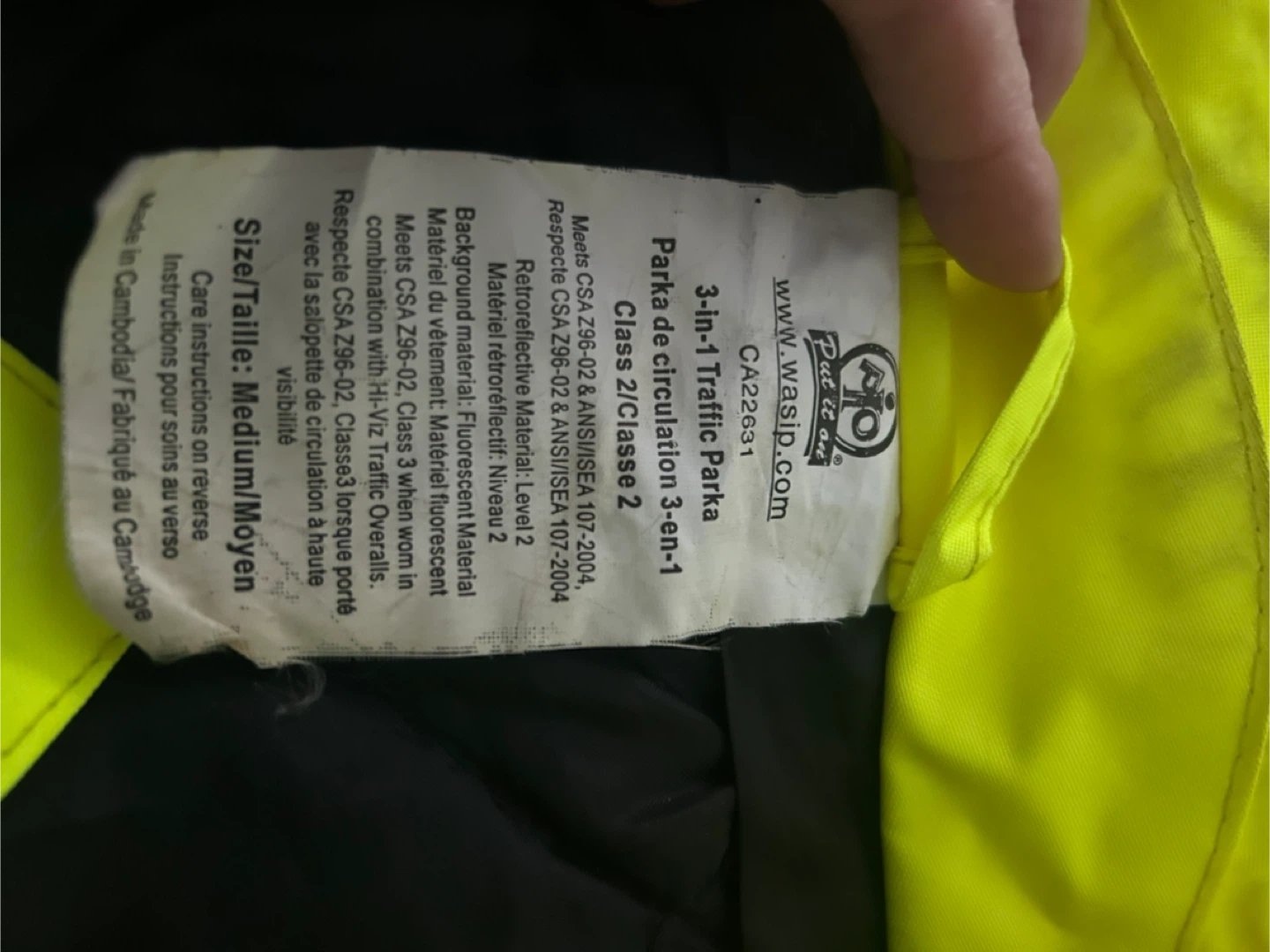 WASI 3-in-1 visibility work Parka - Medium - photo 5