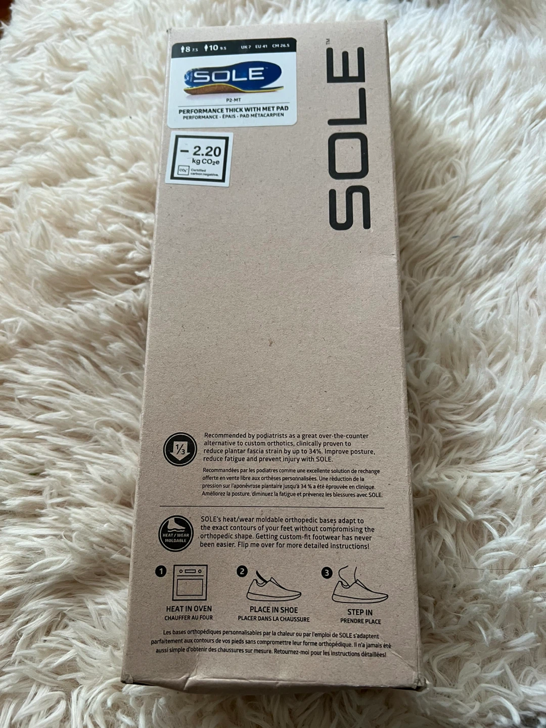 SOLE Performance Thick Met Pad Insoles
