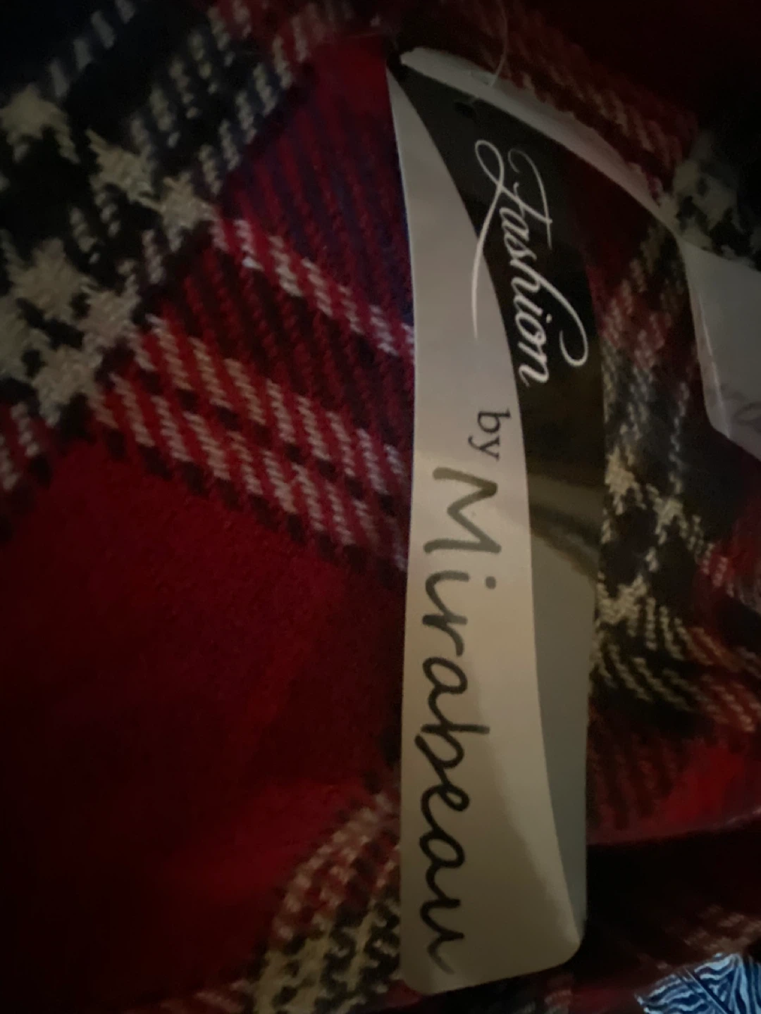 Mirabeau Reversible Plaid Poncho - photo 2