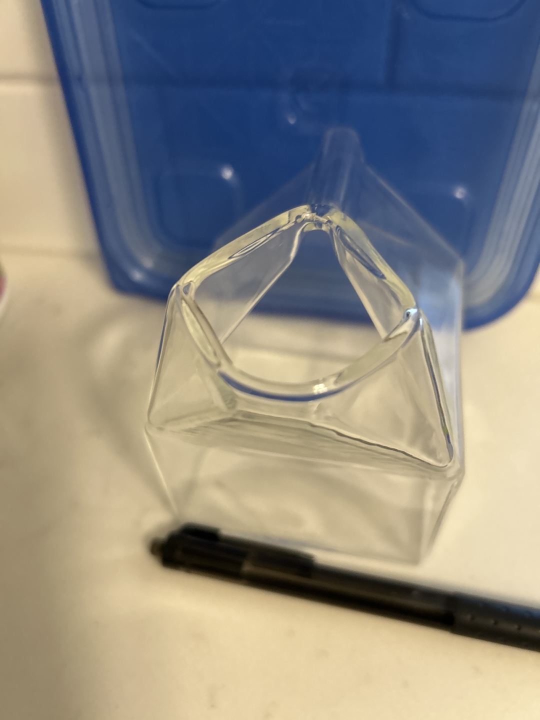 cute Glass Milk Carton Holder - photo 2