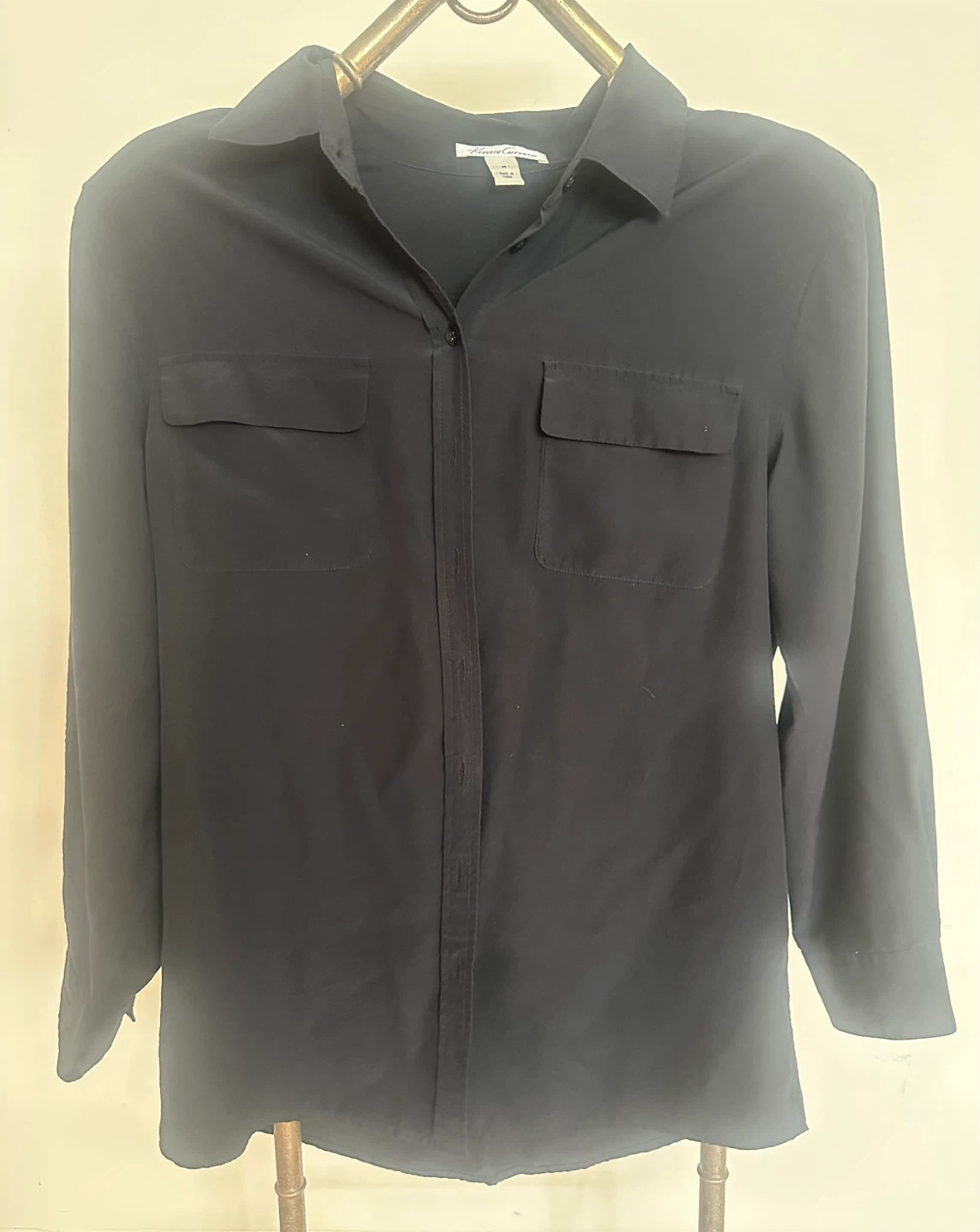 Shirt , Kenneth Cole New York Black Button-Up Shirt
