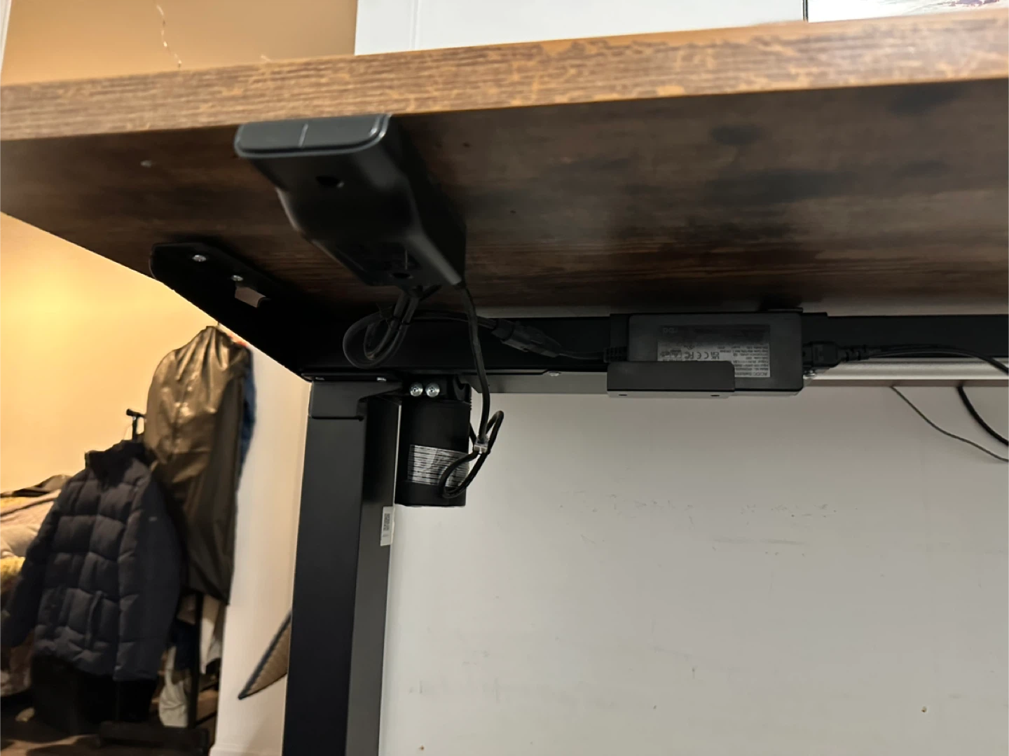 Adjustable Standing Desk - Rustic Wood Finish - photo 3