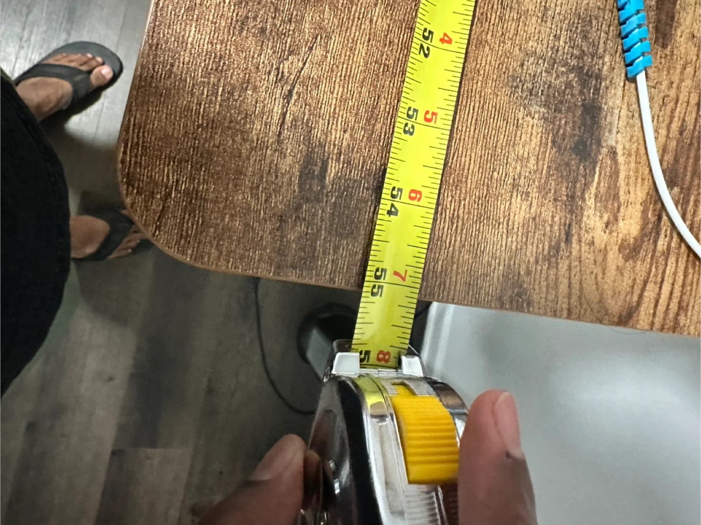 Adjustable Standing Desk - Rustic Wood Finish - photo 5