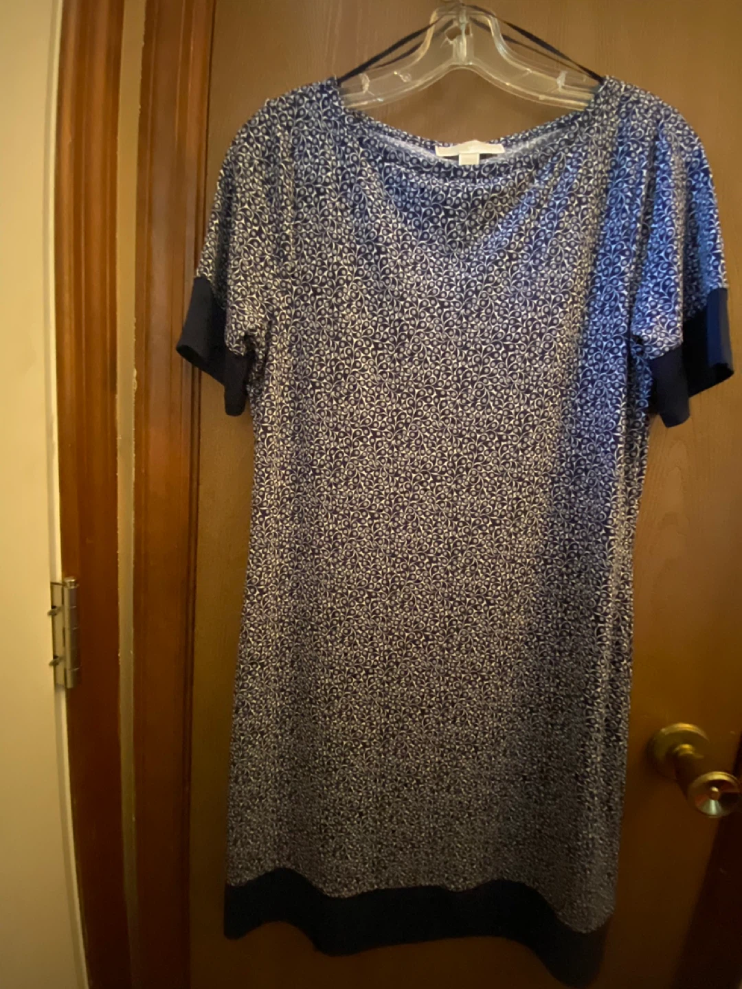 MICHAEL Michael Kors Women's Blue Print Dress Size S